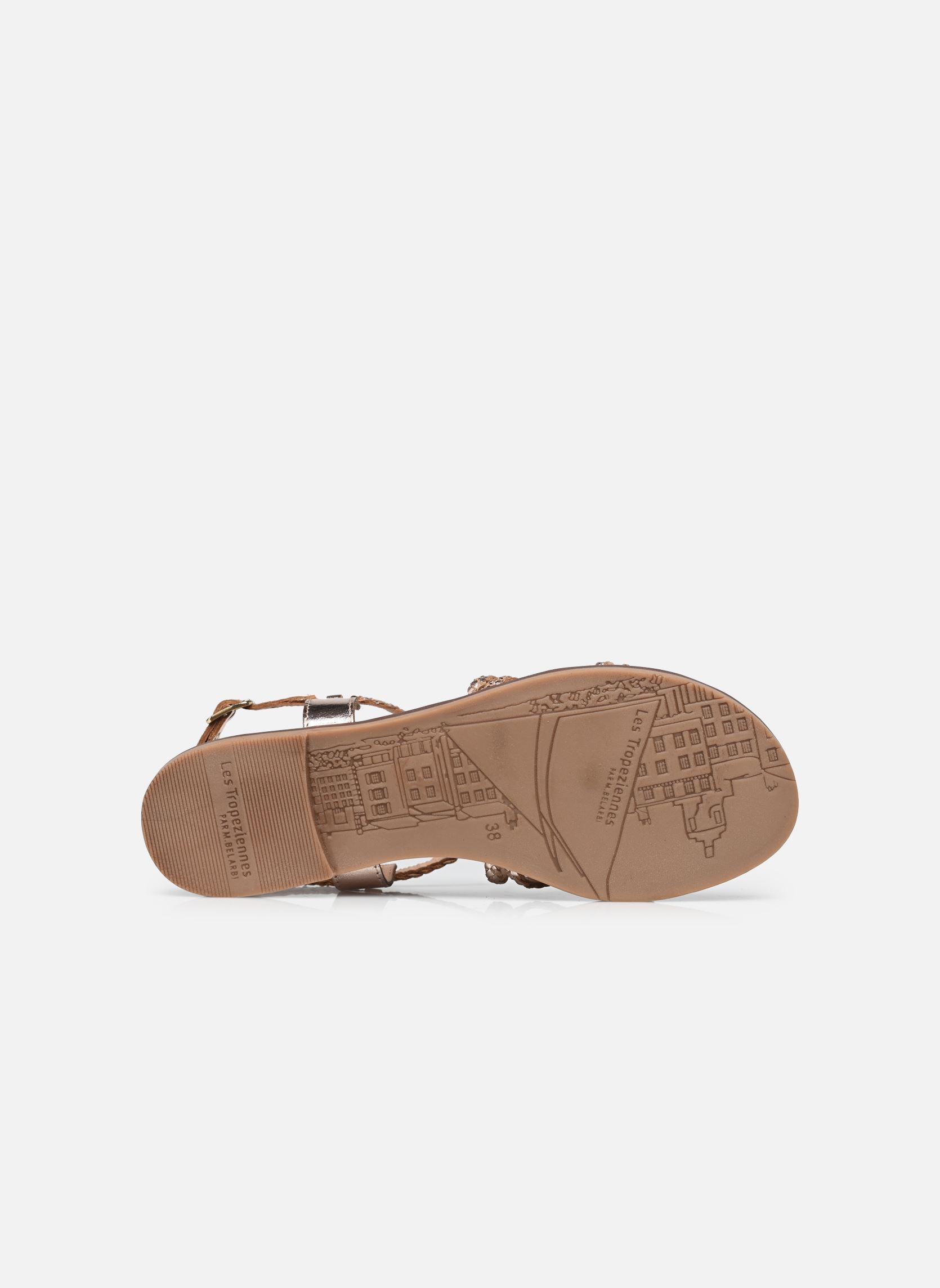 Platte sandalen HALFY dames goud en brons Les Tropéziennes par M Belarbi Platte sandalen HALFY dames goud en brons Or