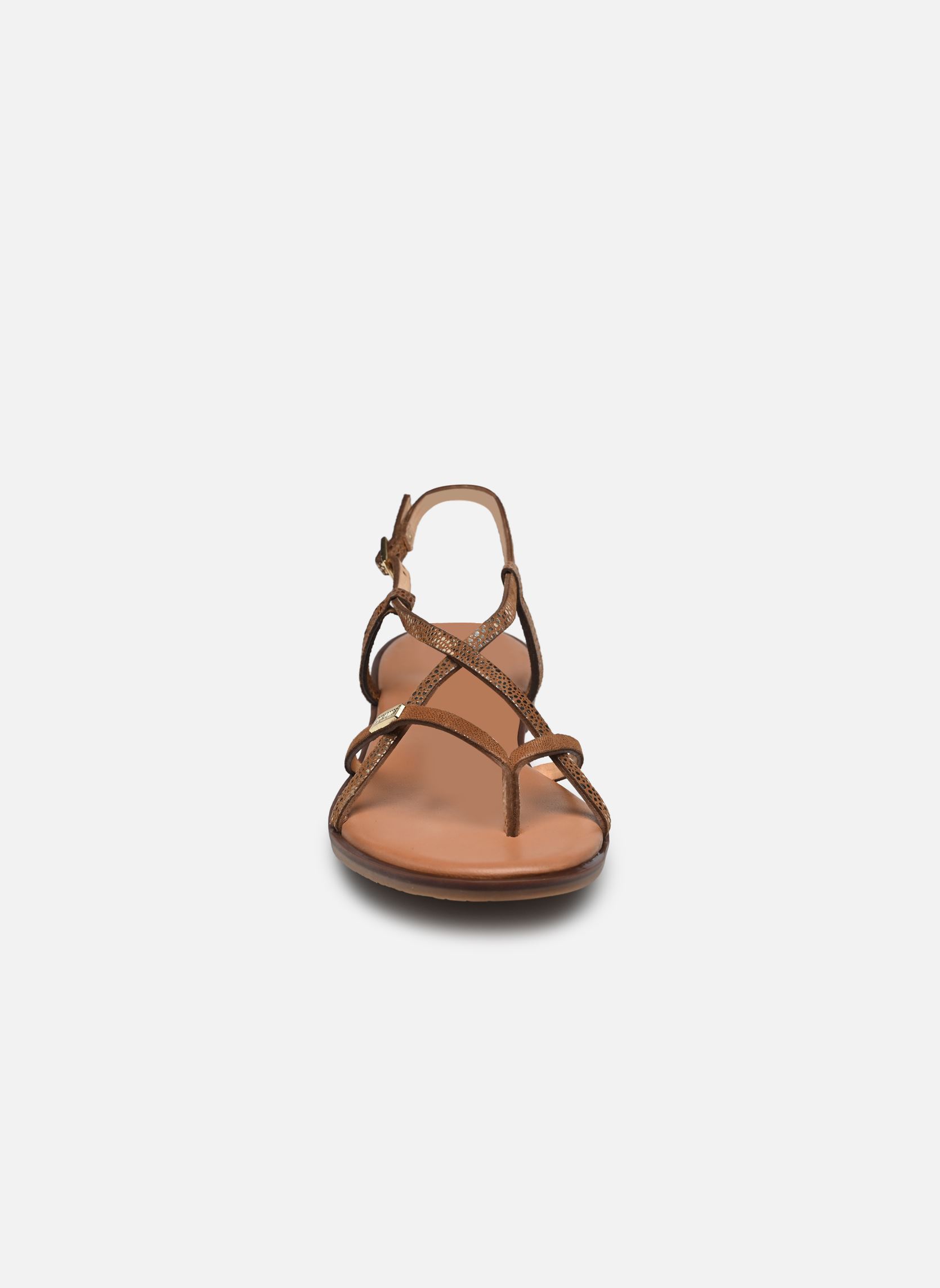 Sandales plates MONAGUM femme marron Les Tropéziennes par M Belarbi Sandales plates MONAGUM femme marron TAN MULTI