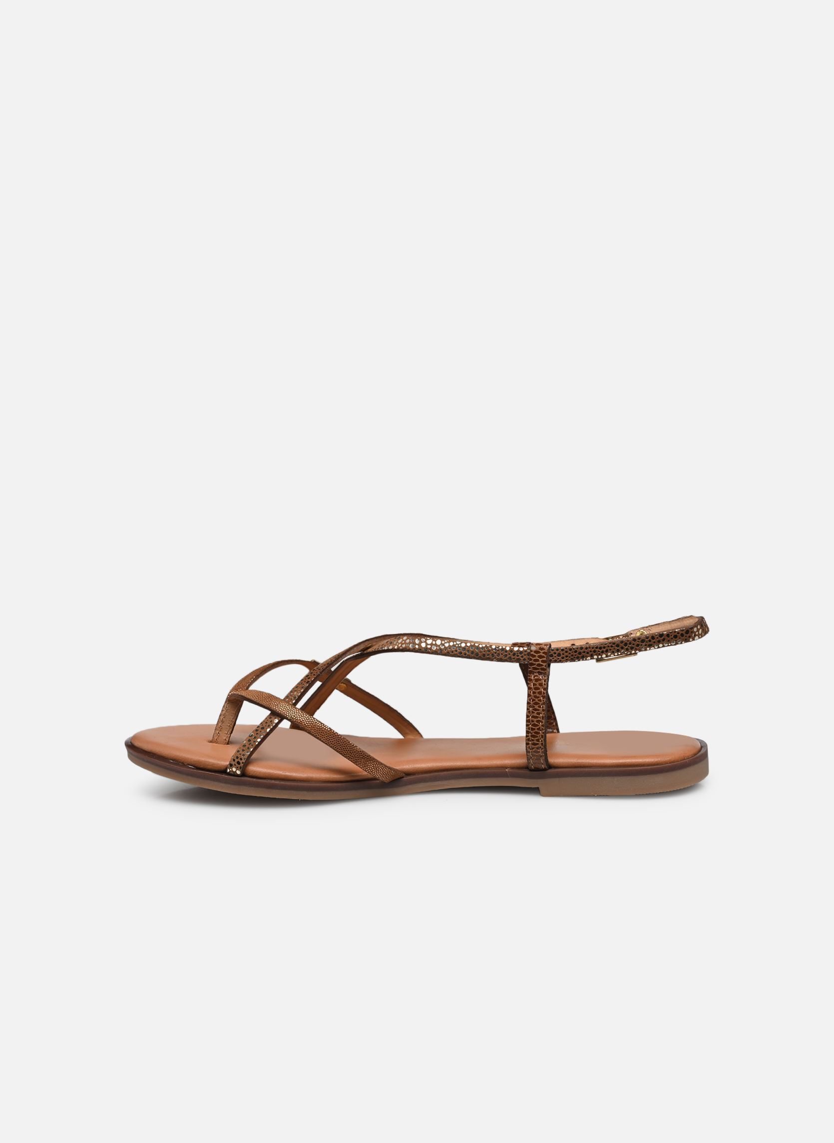 Sandales plates MONAGUM femme marron Les Tropéziennes par M Belarbi Sandales plates MONAGUM femme marron TAN MULTI