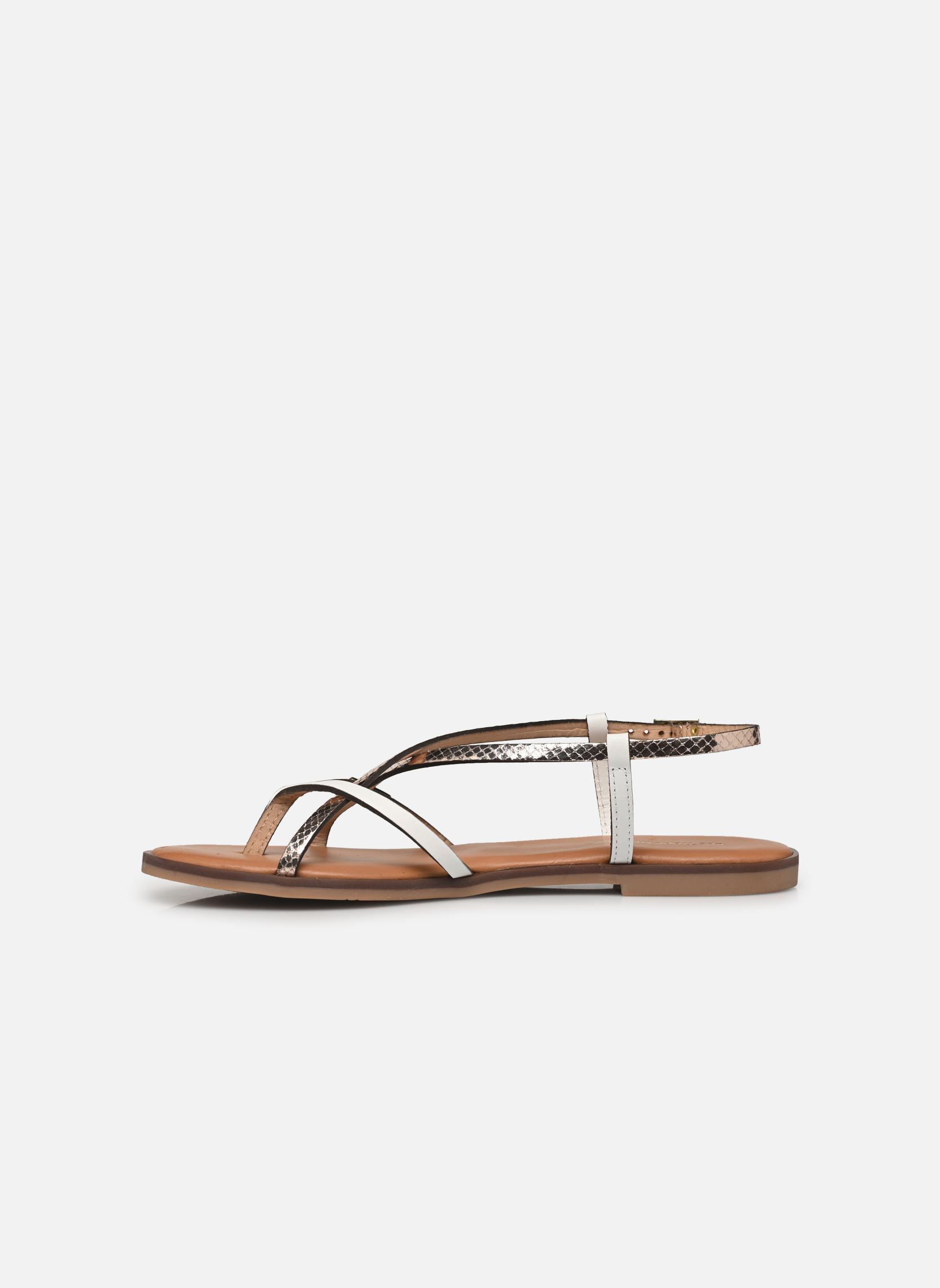 Platte sandalen MONAGUM dames wit Les Tropéziennes par M Belarbi Platte sandalen MONAGUM dames wit BLANC MULTI