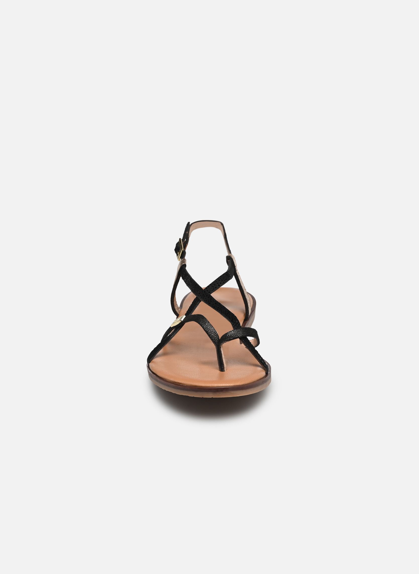 Flache Sandalen MONAGUM damen schwarz Les Tropéziennes par M Belarbi Flache Sandalen MONAGUM damen schwarz NOIR-MULTI