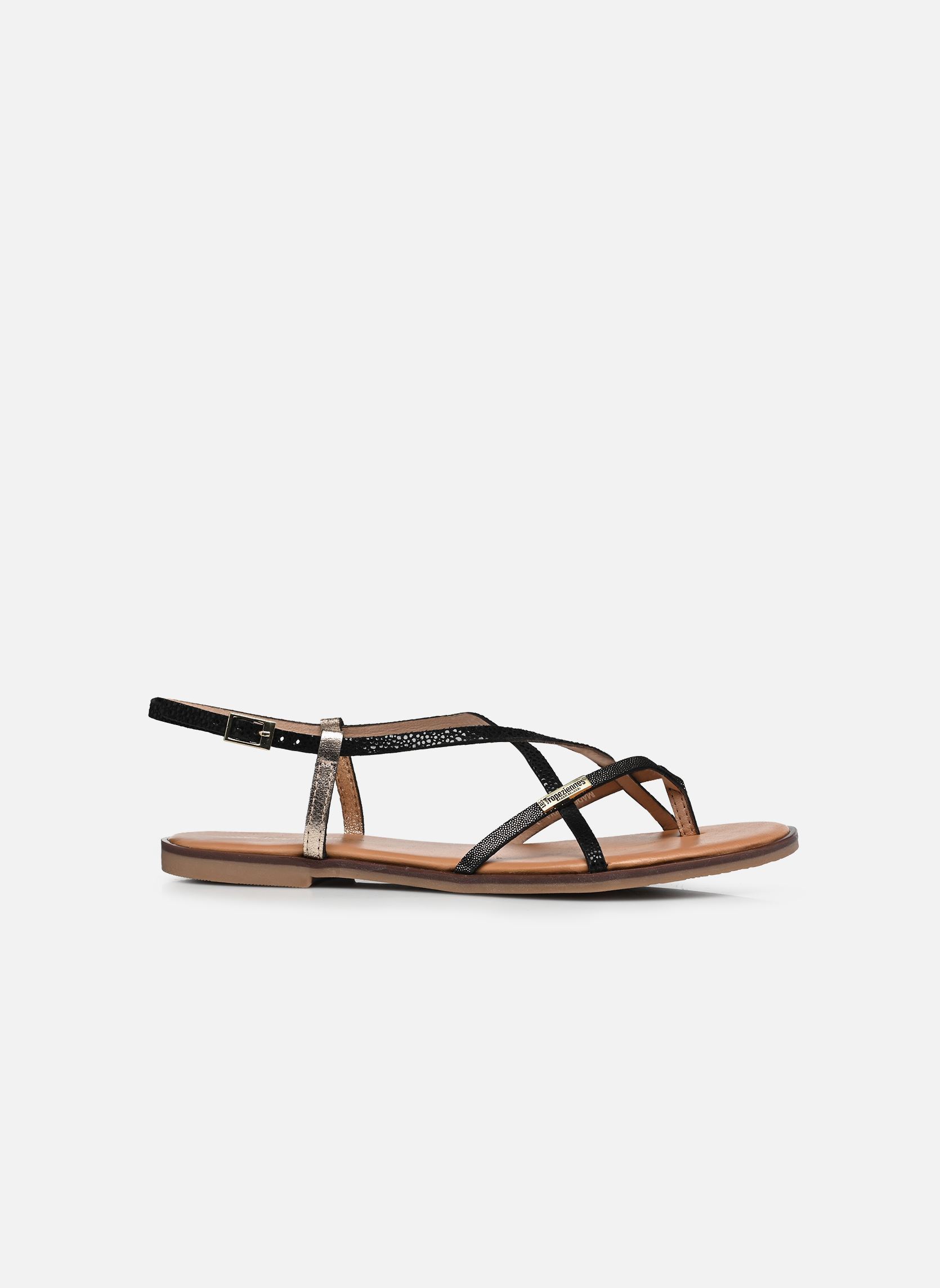 Flache Sandalen MONAGUM damen schwarz Les Tropéziennes par M Belarbi Flache Sandalen MONAGUM damen schwarz NOIR-MULTI