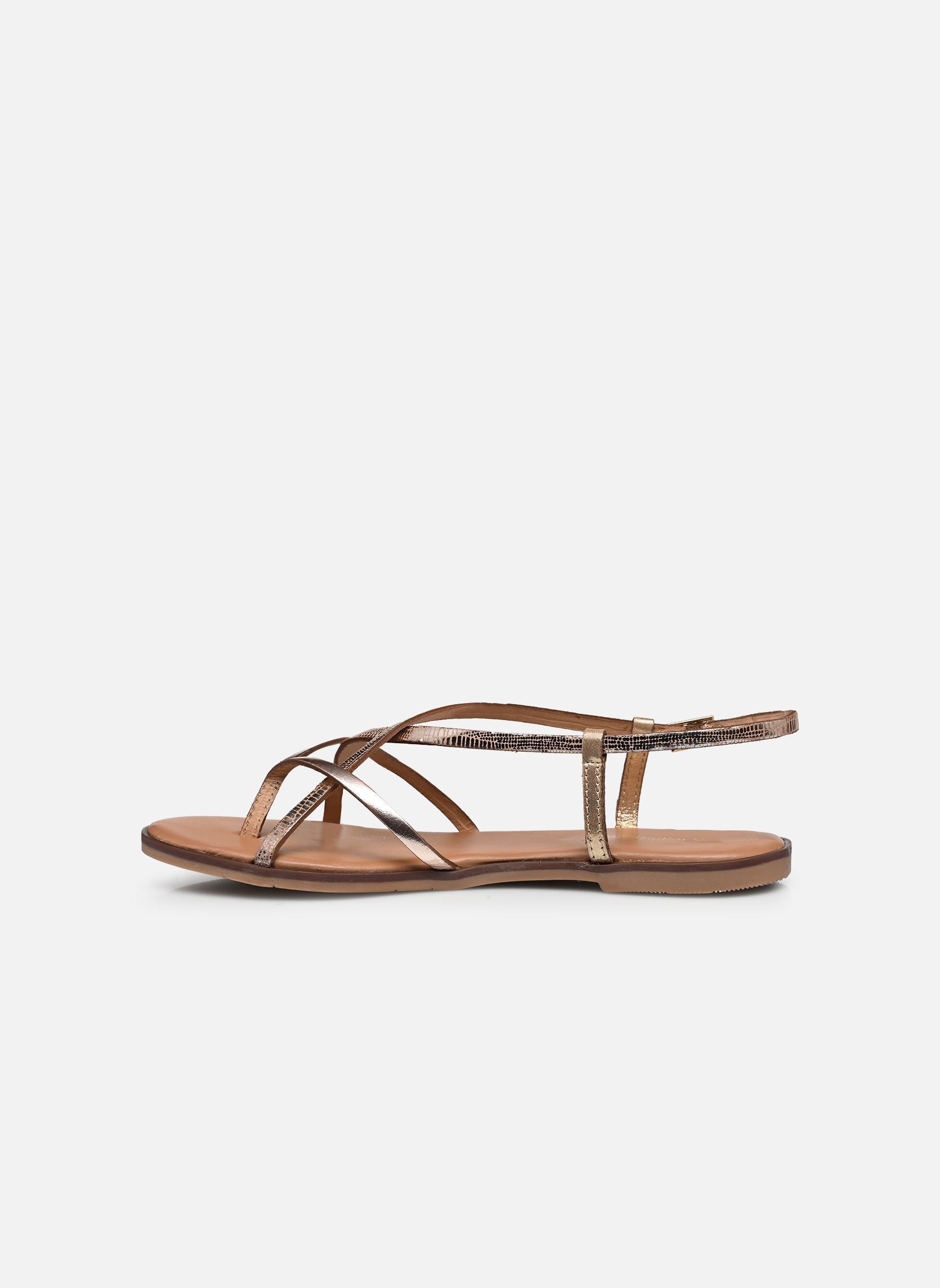 Flache Sandalen MONAGUM damen gold und bronze Les Tropéziennes par M Belarbi Flache Sandalen MONAGUM damen gold und bronze OR-MULTI