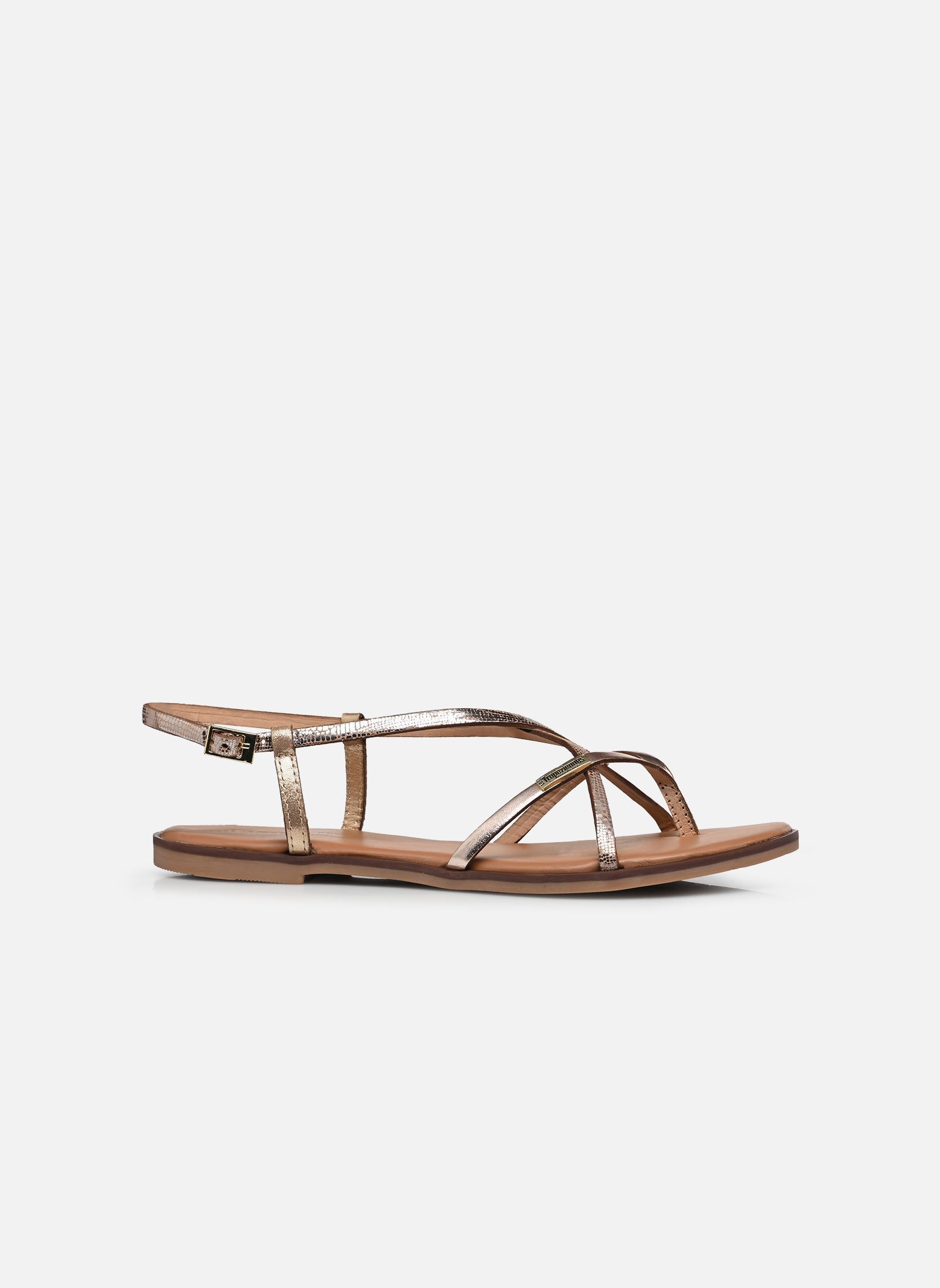 Flache Sandalen MONAGUM damen gold und bronze Les Tropéziennes par M Belarbi Flache Sandalen MONAGUM damen gold und bronze OR-MULTI