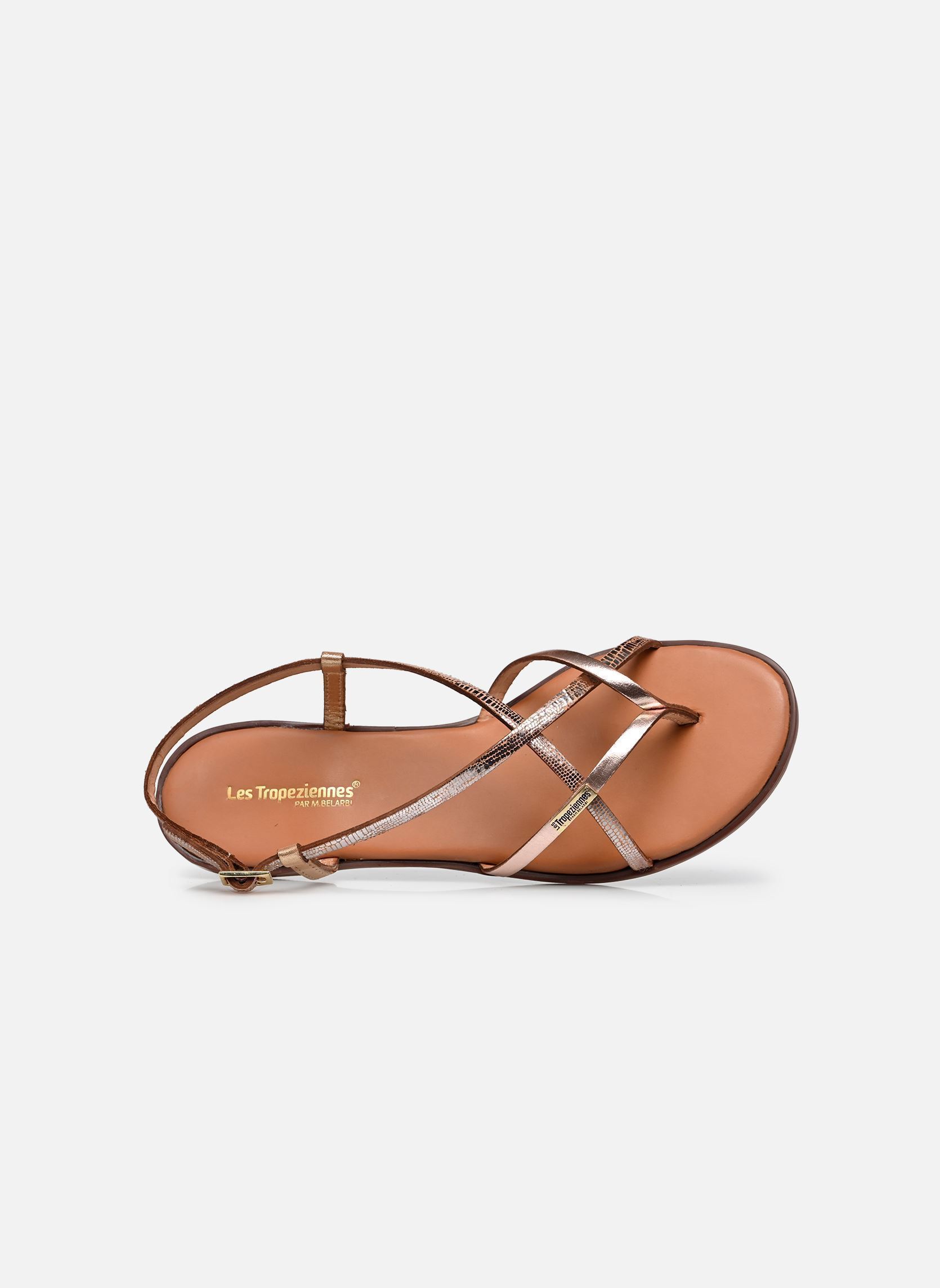 Flache Sandalen MONAGUM damen gold und bronze Les Tropéziennes par M Belarbi Flache Sandalen MONAGUM damen gold und bronze OR-MULTI