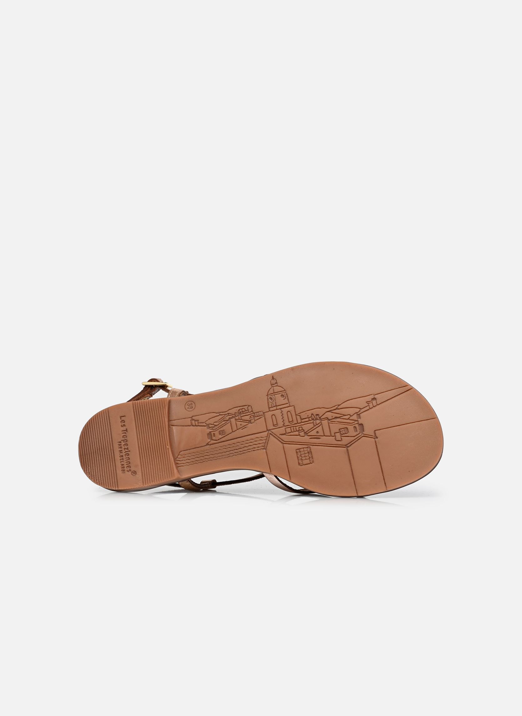 Flache Sandalen MONAGUM damen gold und bronze Les Tropéziennes par M Belarbi Flache Sandalen MONAGUM damen gold und bronze OR-MULTI
