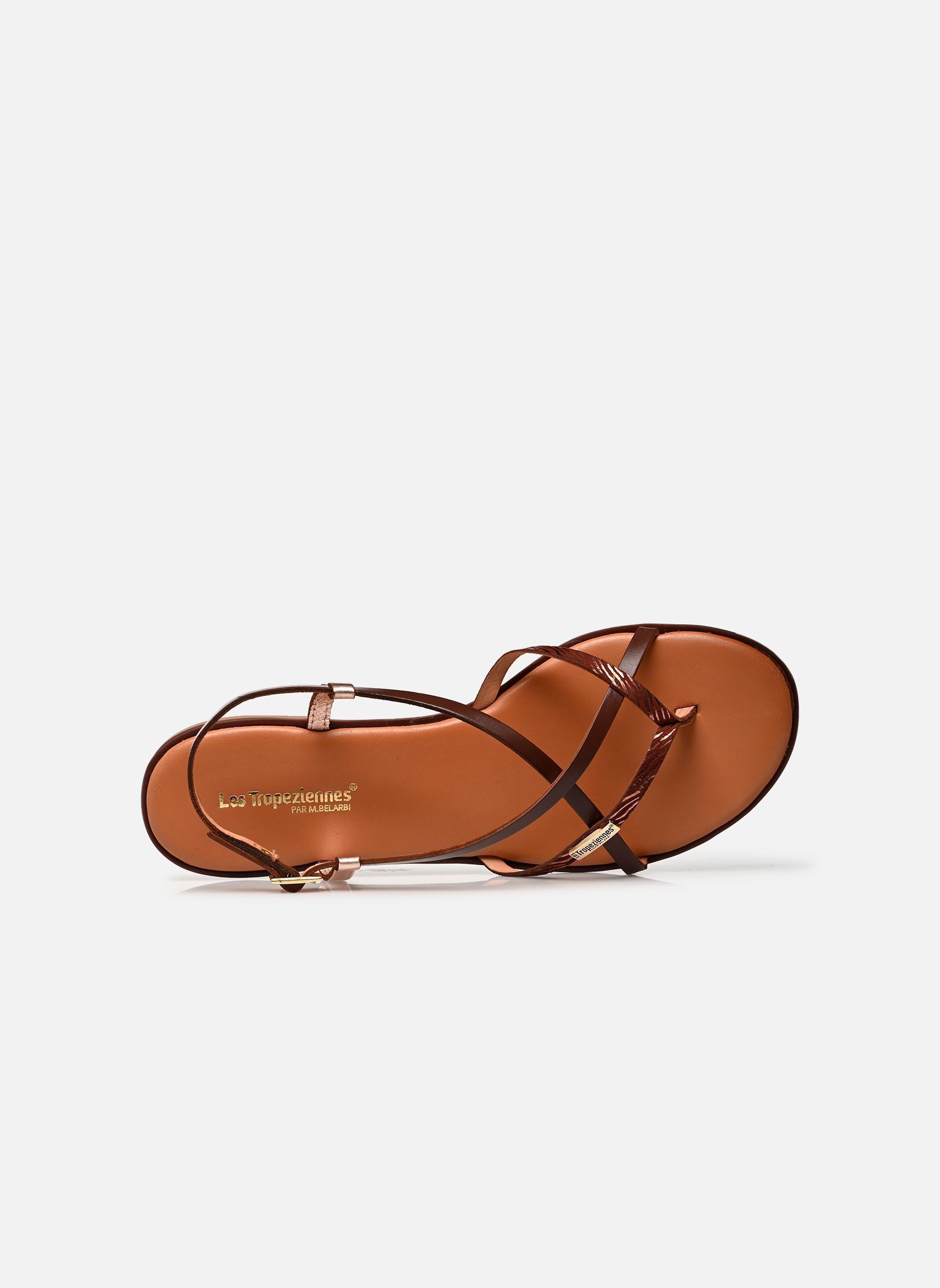 Flache Sandalen MONAGUM damen braun Les Tropéziennes par M Belarbi Flache Sandalen MONAGUM damen braun CHOCOLAT-MULTI
