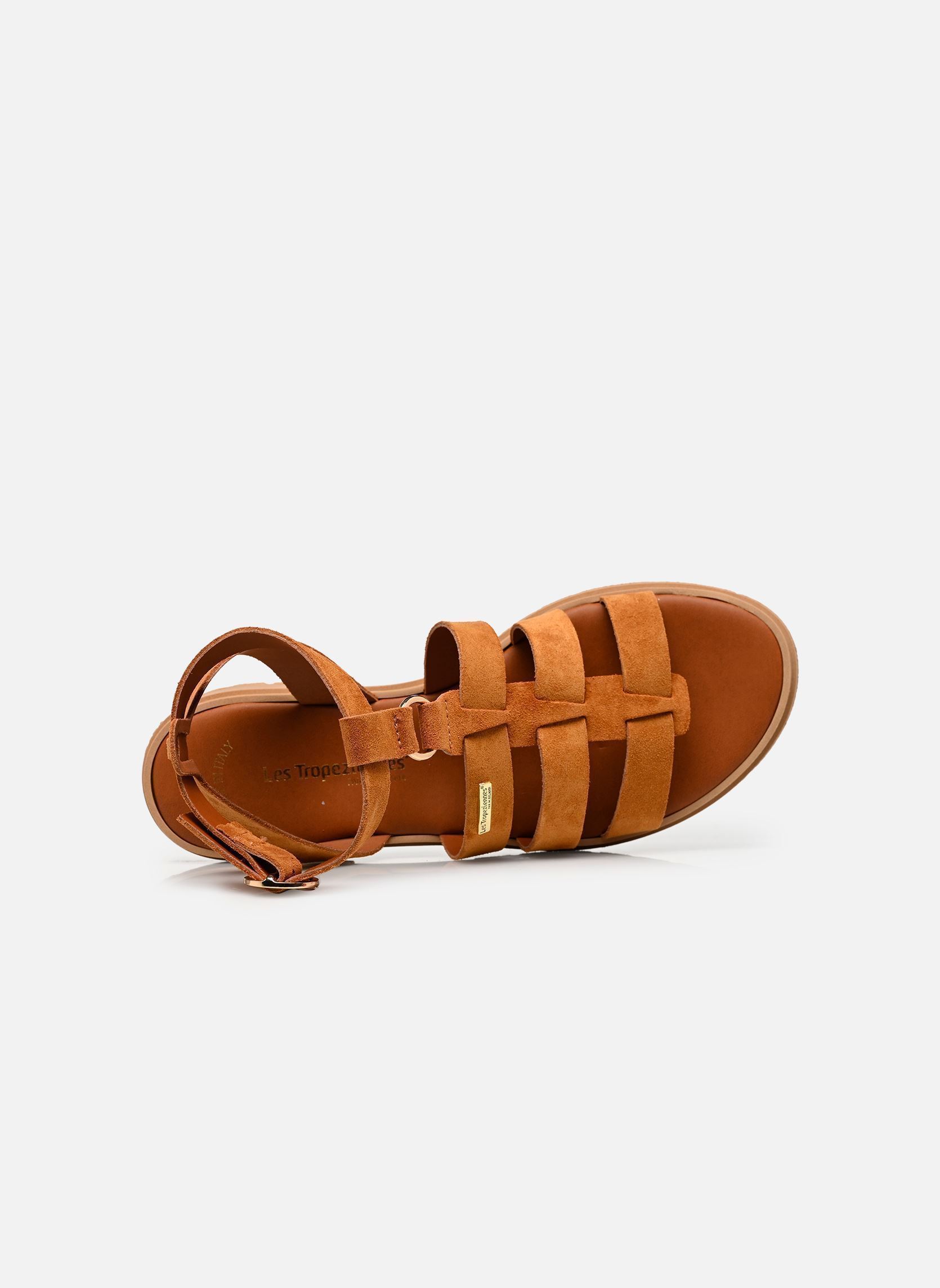 Sandales compensées et plateformes TOBOSUED femme marron Les Tropéziennes par M Belarbi Sandales compensées et plateformes TOBOSUED femme marron OCRE