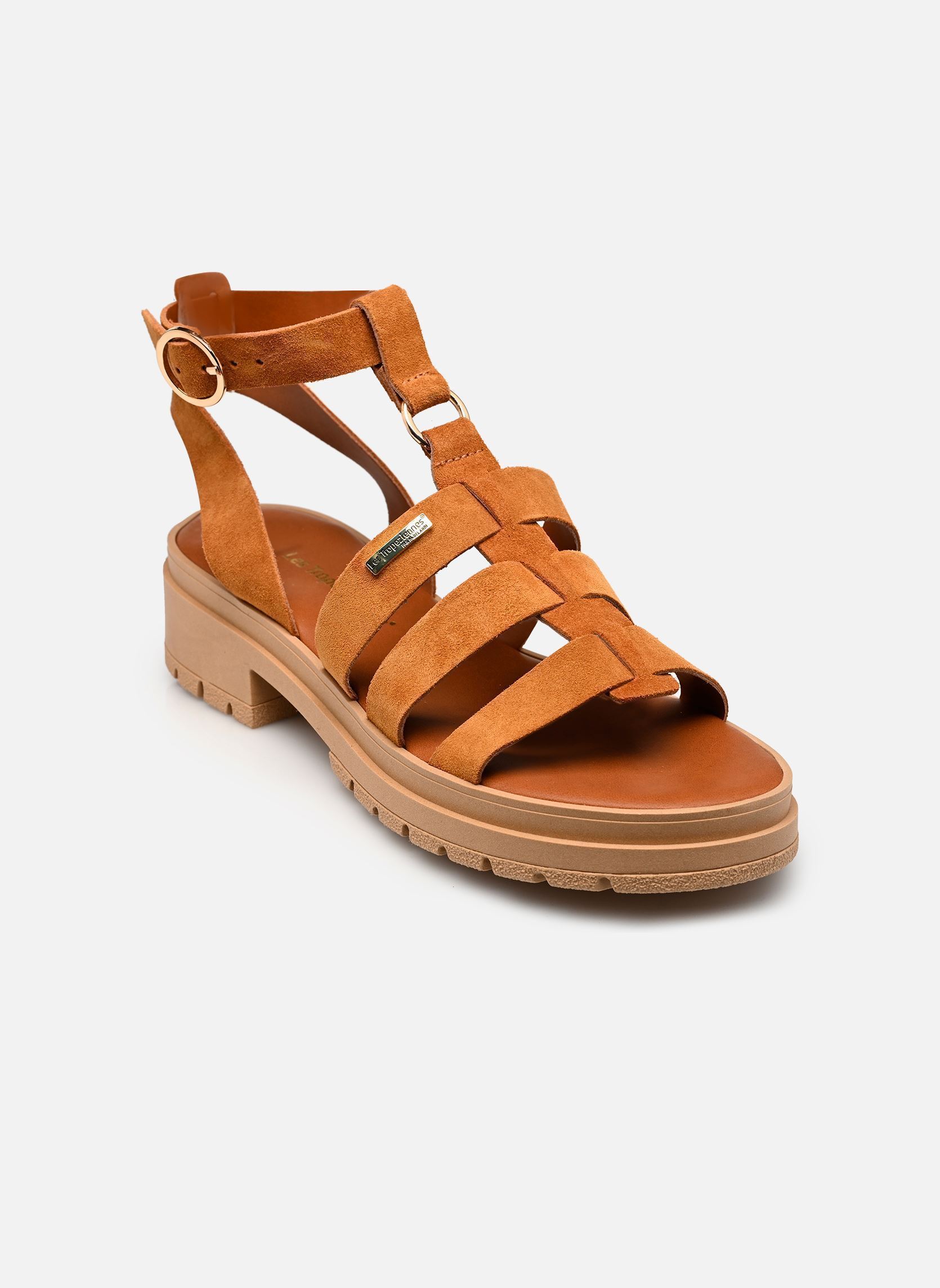 Sandales compensées et plateformes TOBOSUED femme marron Les Tropéziennes par M Belarbi Sandales compensées et plateformes TOBOSUED femme marron OCRE