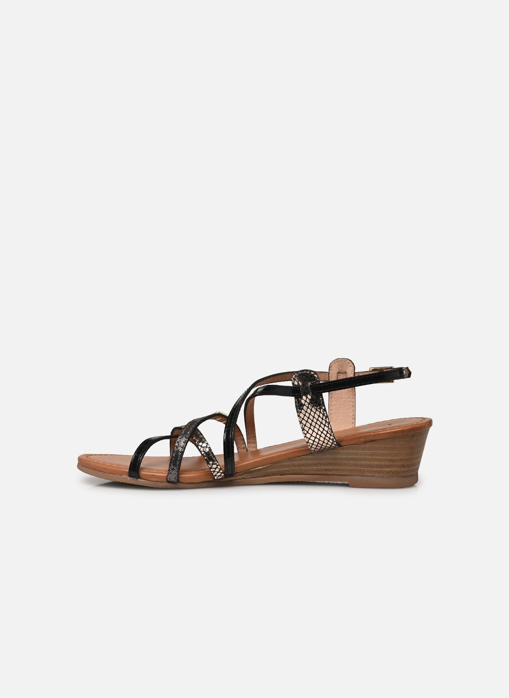 Sandales compensées et plateformes HARO femme noir Les Tropéziennes par M Belarbi Sandales compensées et plateformes HARO femme noir NOIR-MULTI