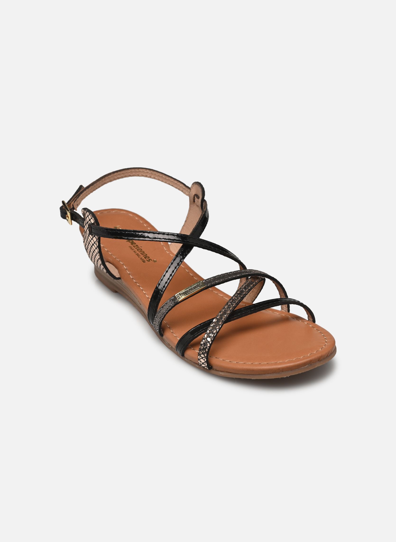 Sandales compensées et plateformes HARO femme noir Les Tropéziennes par M Belarbi Sandales compensées et plateformes HARO femme noir NOIR-MULTI