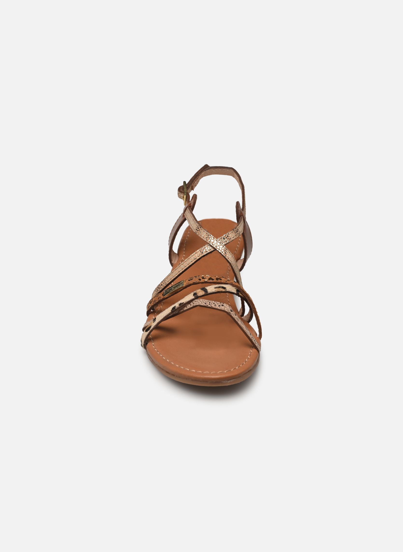 Sandalen met sleehak en plateau HARO dames beige Les Tropéziennes par M Belarbi Sandalen met sleehak en plateau HARO dames beige TAN-LEOPARD