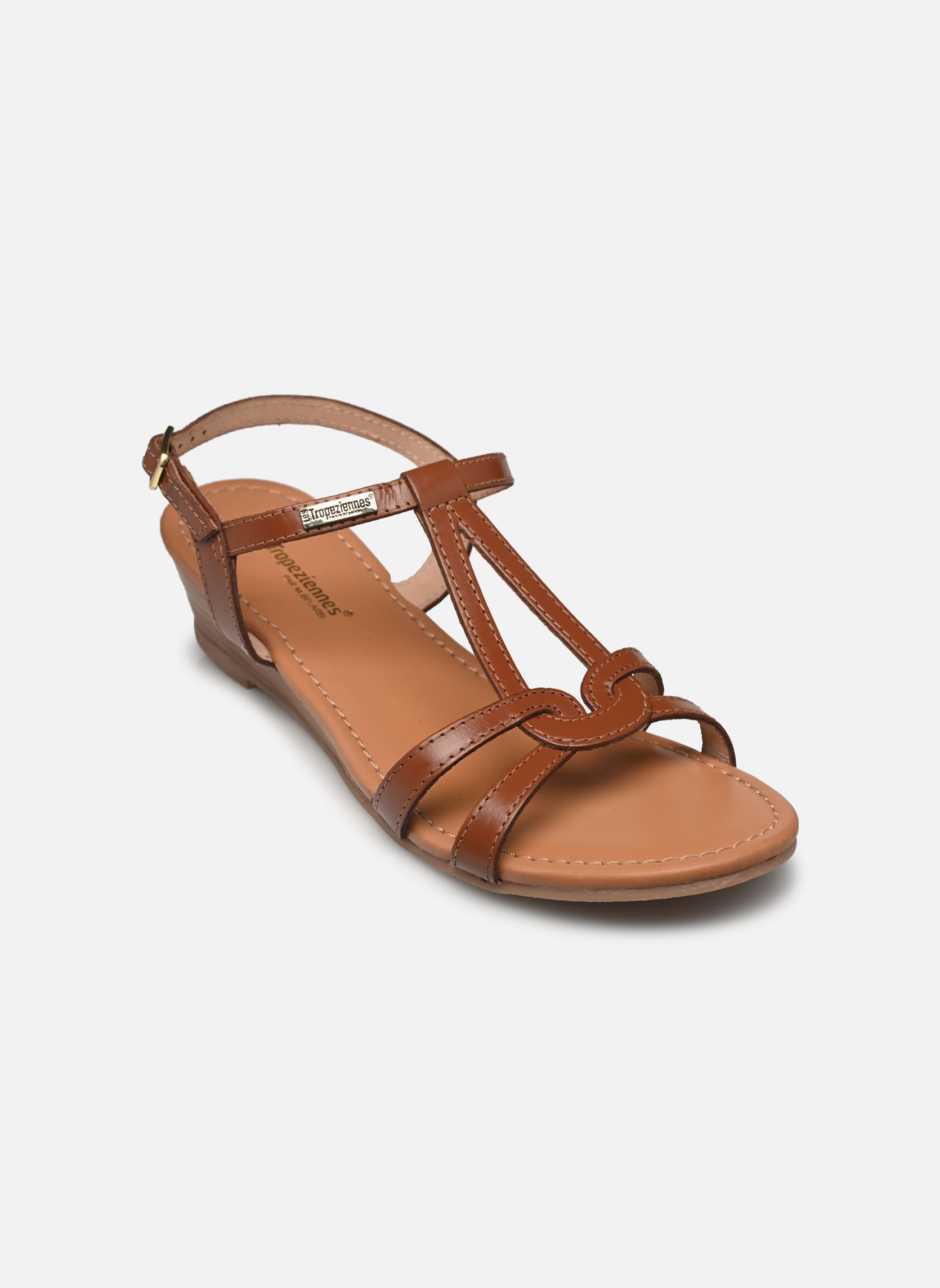 Sandales compensées et plateformes HACTRESS femme marron Les Tropéziennes par M Belarbi Sandales compensées et plateformes HACTRESS femme marron TAN