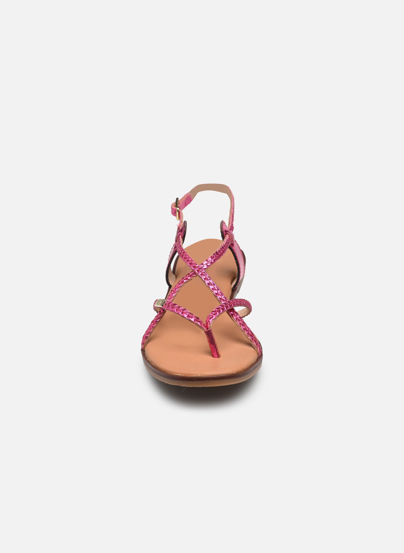 Platte sandalen HALFONZO dames roze Les Tropéziennes par M Belarbi Platte sandalen HALFONZO dames roze Fuchsia Metal