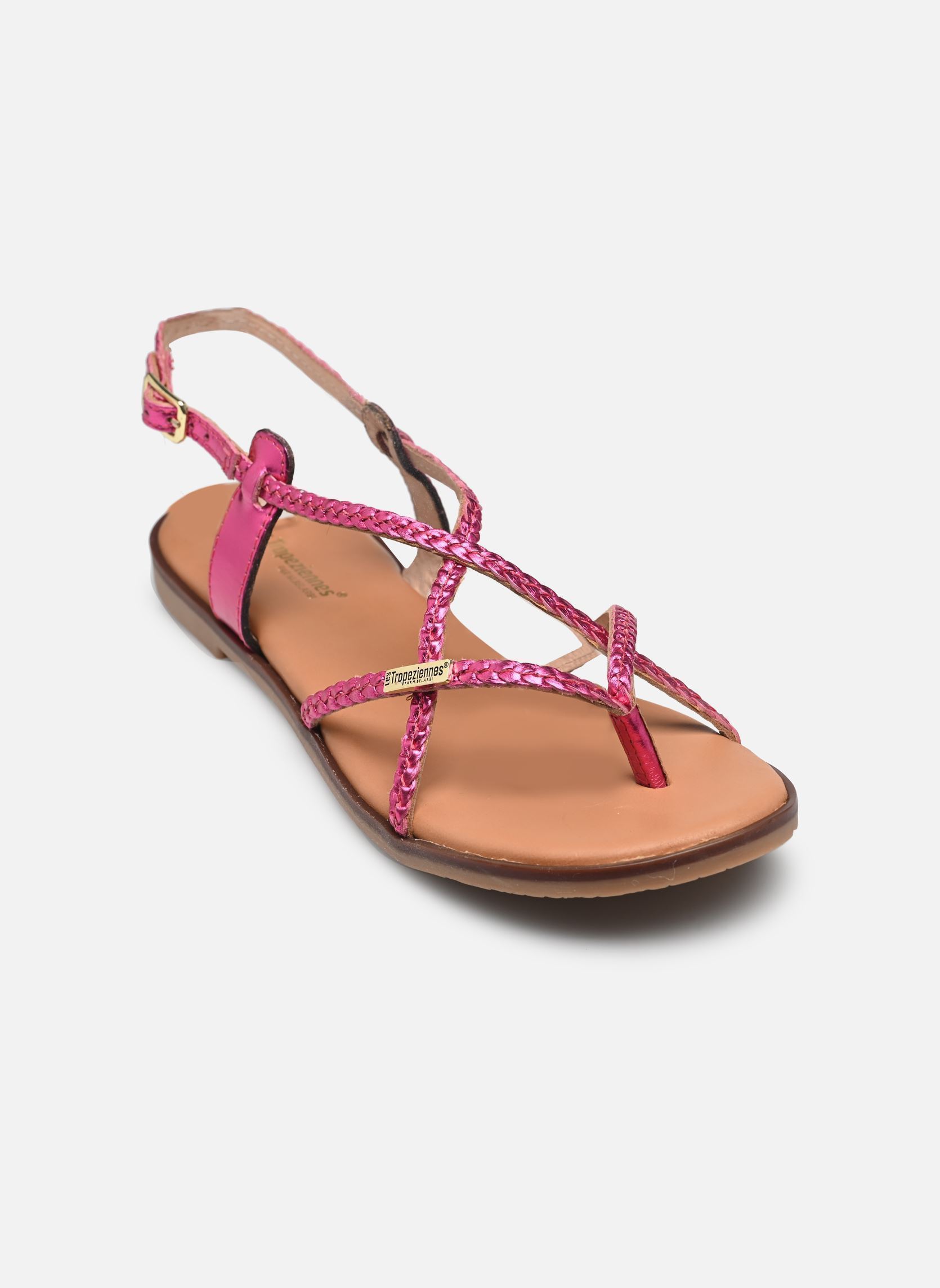 Platte sandalen HALFONZO dames roze Les Tropéziennes par M Belarbi Platte sandalen HALFONZO dames roze Fuchsia Metal