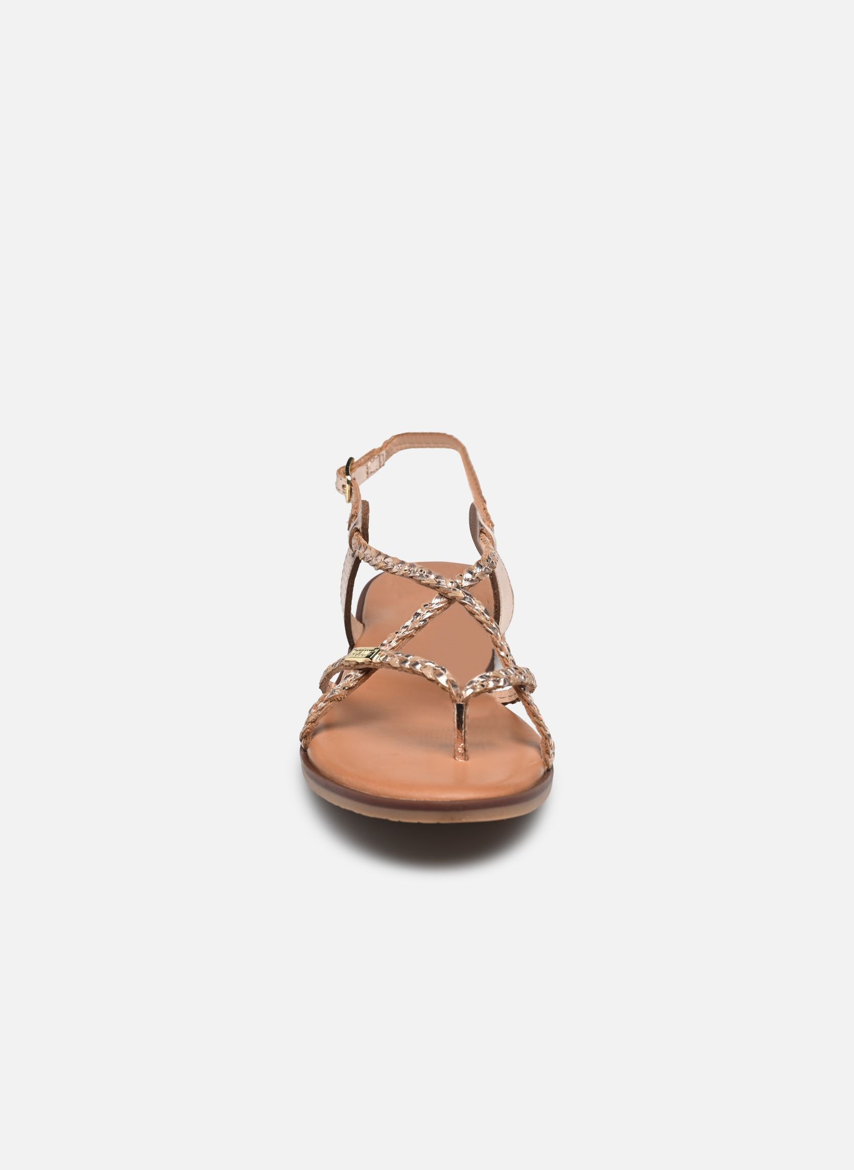 Platte sandalen HALFONZO dames goud en brons Les Tropéziennes par M Belarbi Platte sandalen HALFONZO dames goud en brons OR