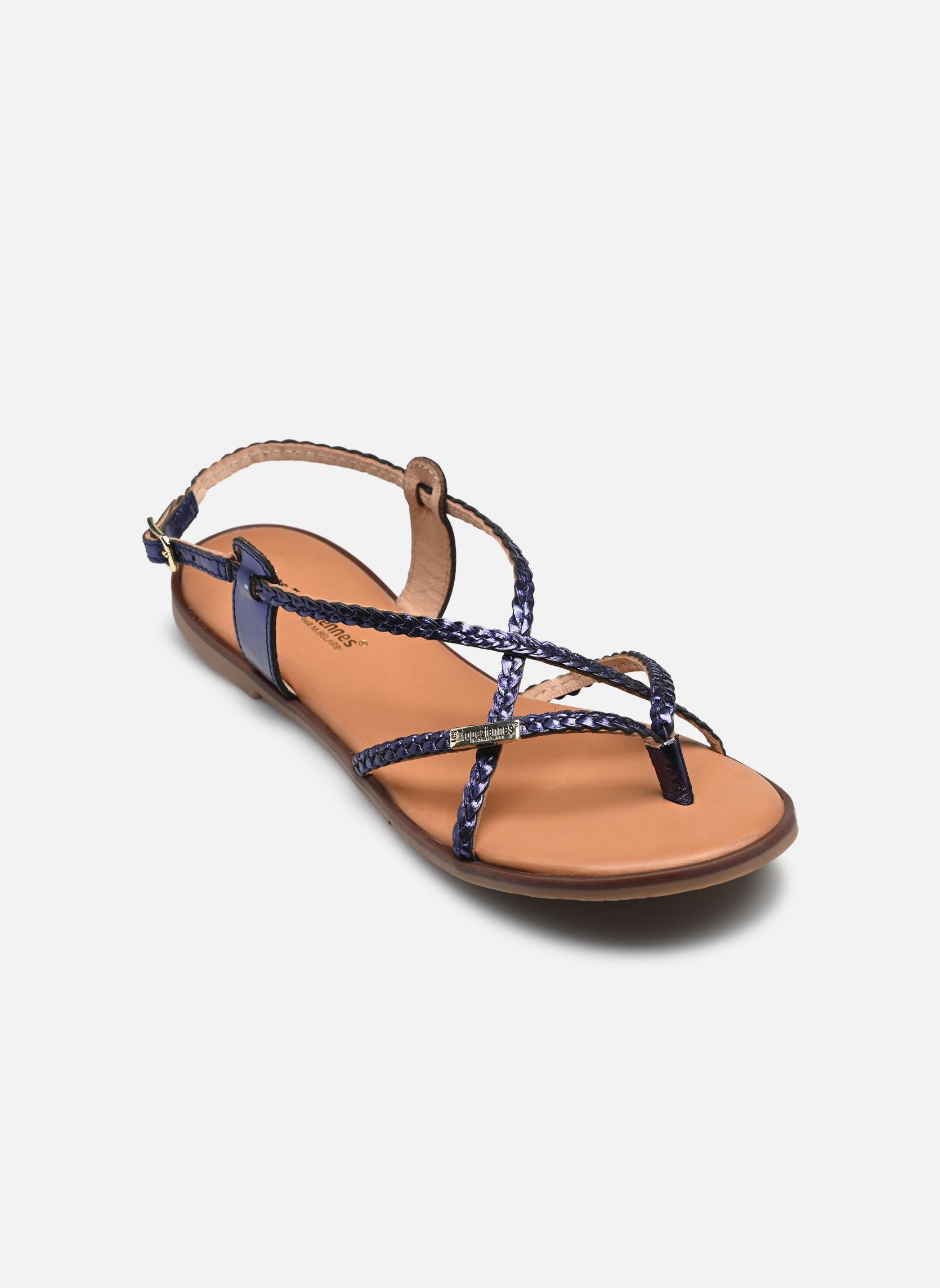 Sandali piatti HALFONZO donna blu Les Tropéziennes par M Belarbi Sandali piatti HALFONZO donna blu MARINE METAL