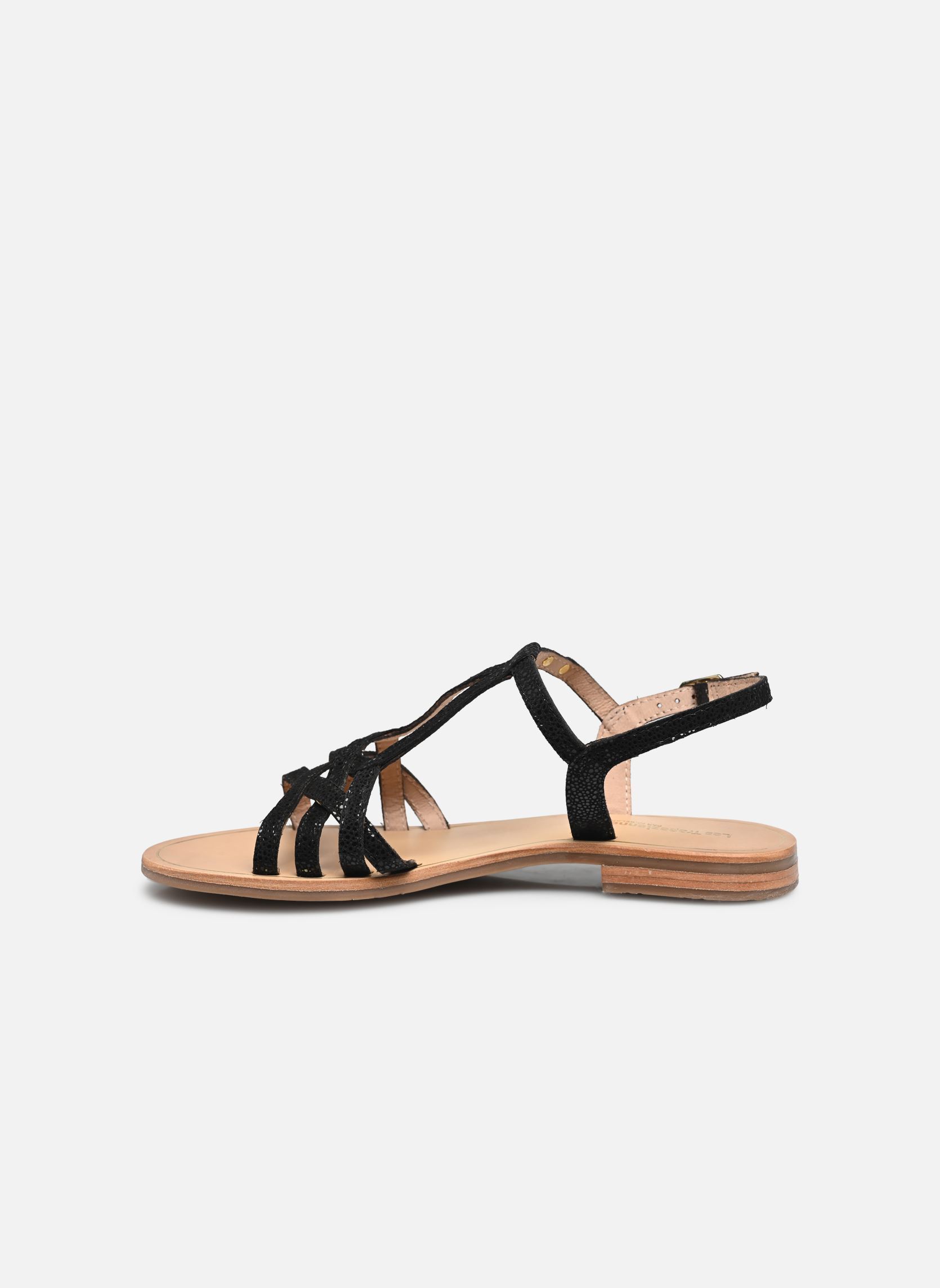 Flache Sandalen HASTRO damen schwarz Les Tropéziennes par M Belarbi Flache Sandalen HASTRO damen schwarz NOIR BRILLANT