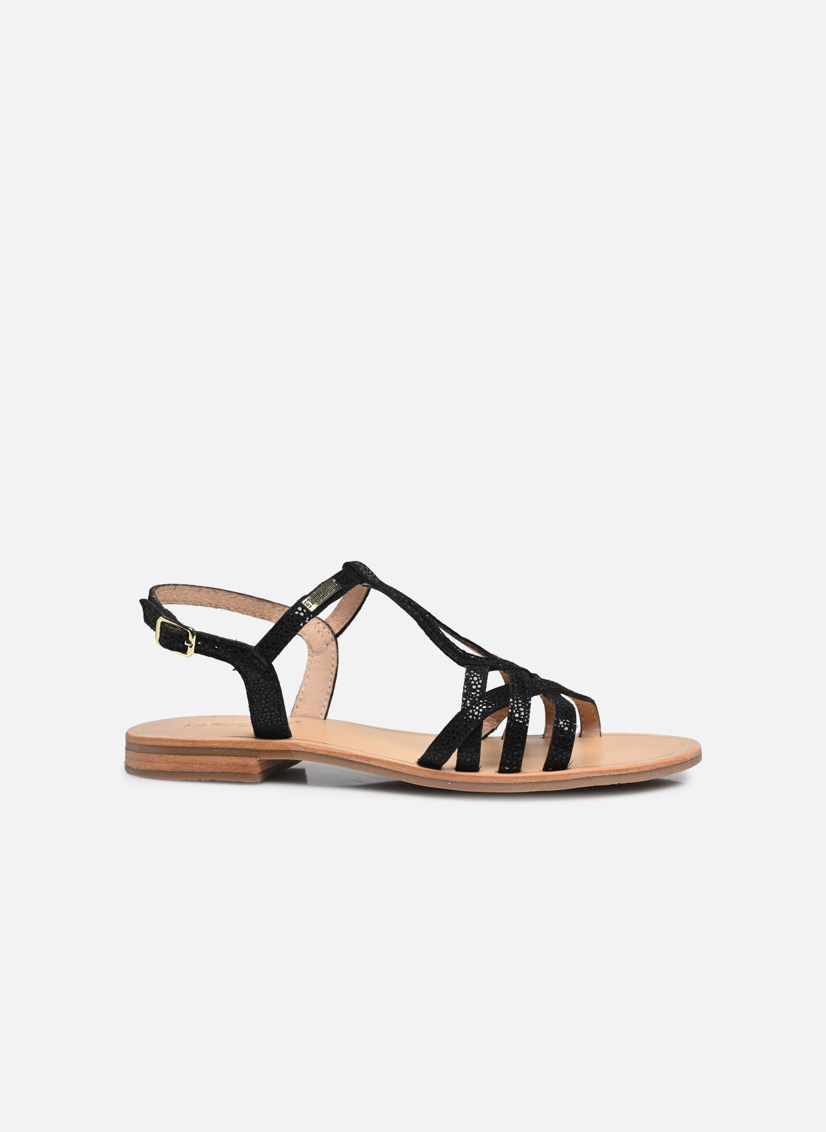 Flache Sandalen HASTRO damen schwarz Les Tropéziennes par M Belarbi Flache Sandalen HASTRO damen schwarz NOIR BRILLANT