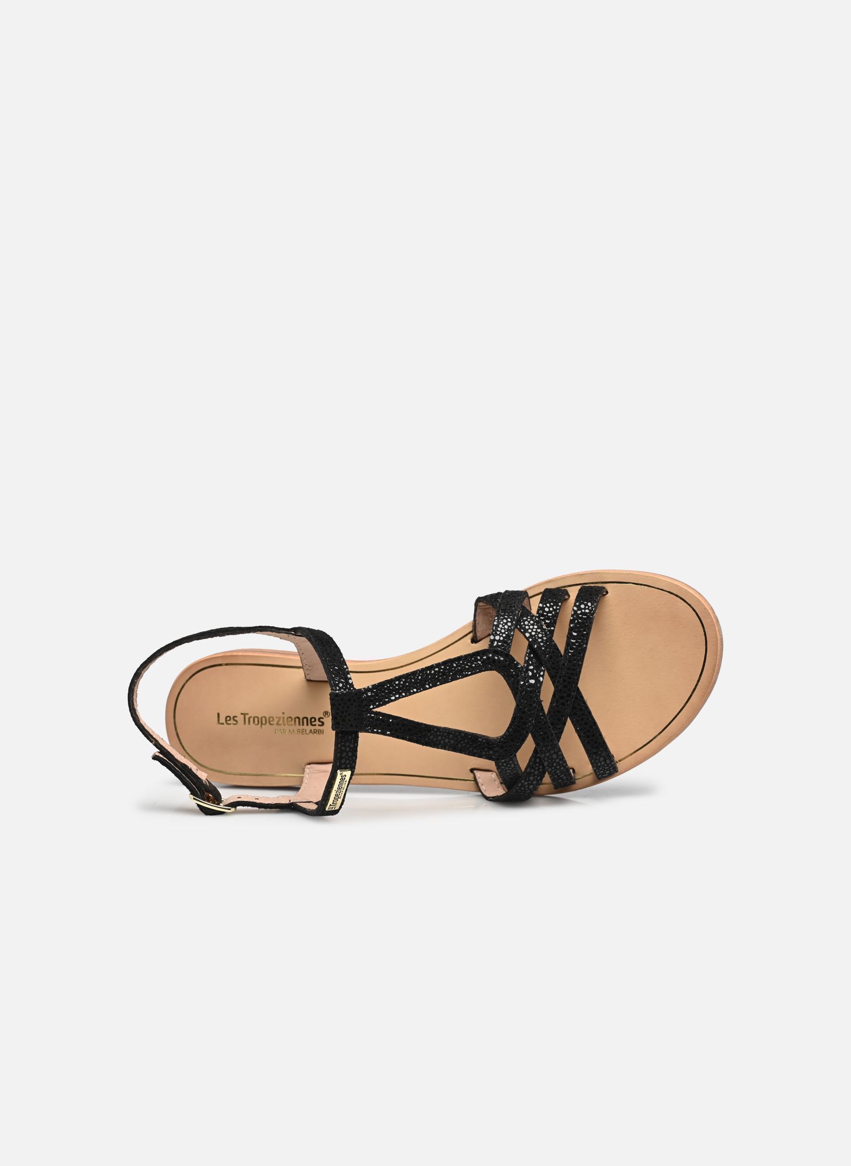 Flache Sandalen HASTRO damen schwarz Les Tropéziennes par M Belarbi Flache Sandalen HASTRO damen schwarz NOIR BRILLANT