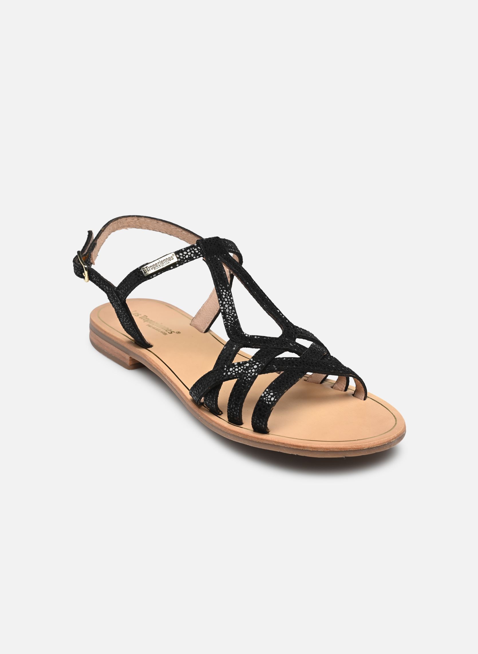 Flache Sandalen HASTRO damen schwarz Les Tropéziennes par M Belarbi Flache Sandalen HASTRO damen schwarz NOIR BRILLANT