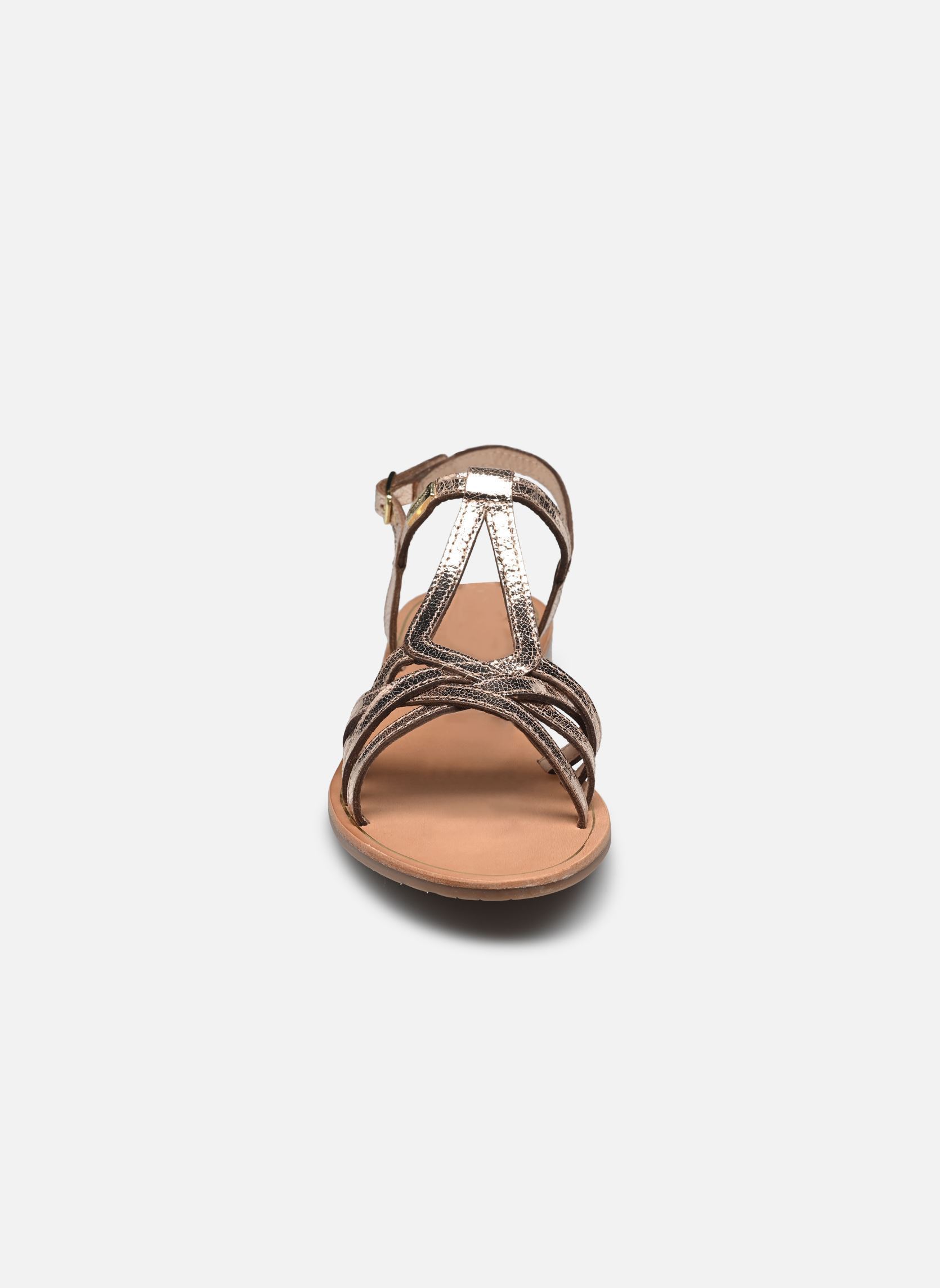 Platte sandalen HASTRO dames goud en brons Les Tropéziennes par M Belarbi Platte sandalen HASTRO dames goud en brons OR CRAQUELE