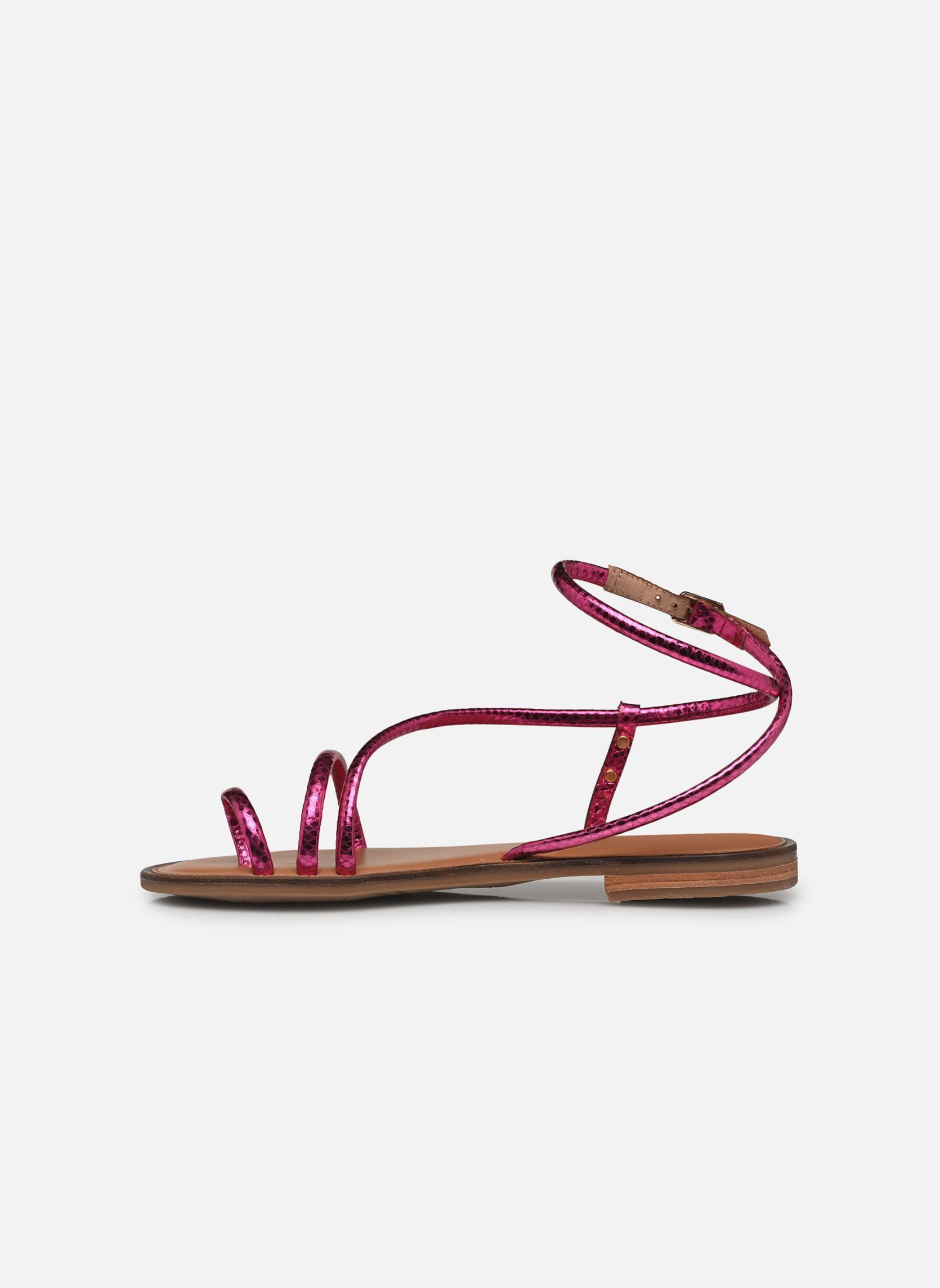 Sandales plates HATRIO femme rose Les Tropéziennes par M Belarbi Sandales plates HATRIO femme rose Fuchsia Metal