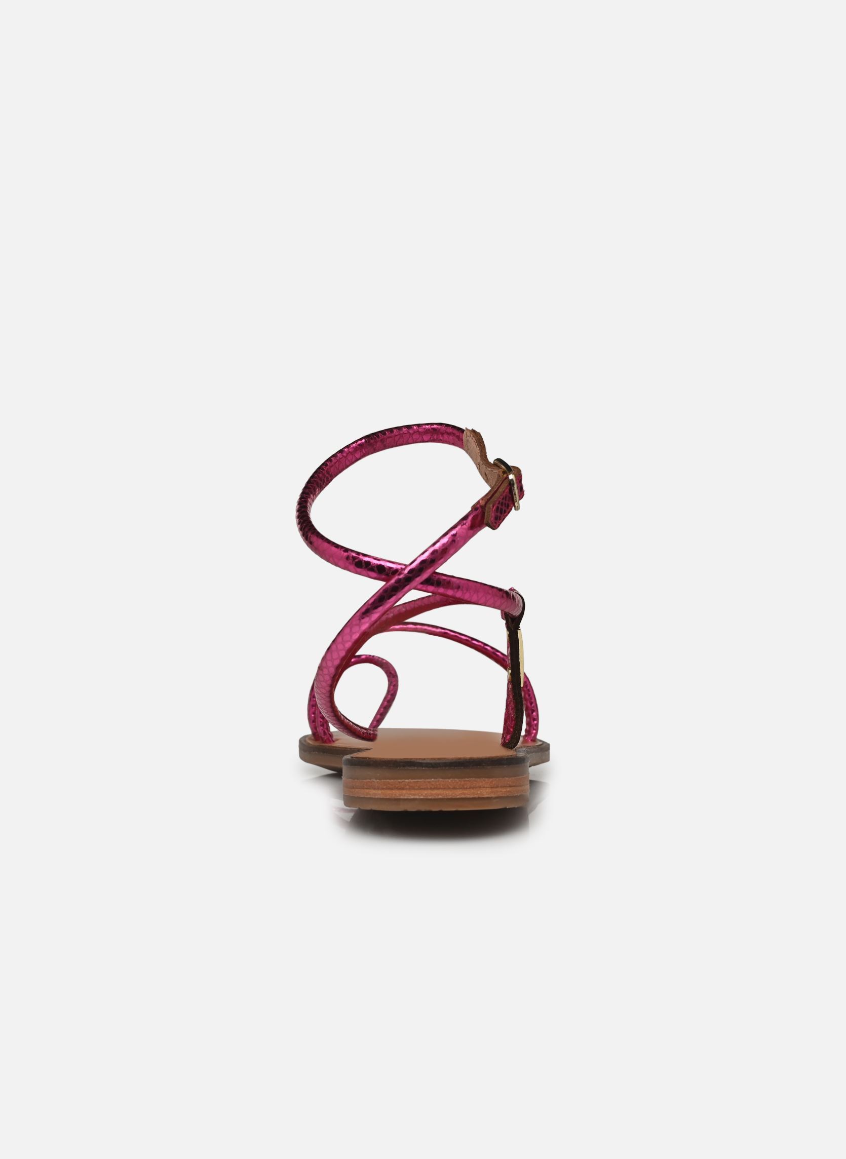 Sandales plates HATRIO femme rose Les Tropéziennes par M Belarbi Sandales plates HATRIO femme rose Fuchsia Metal