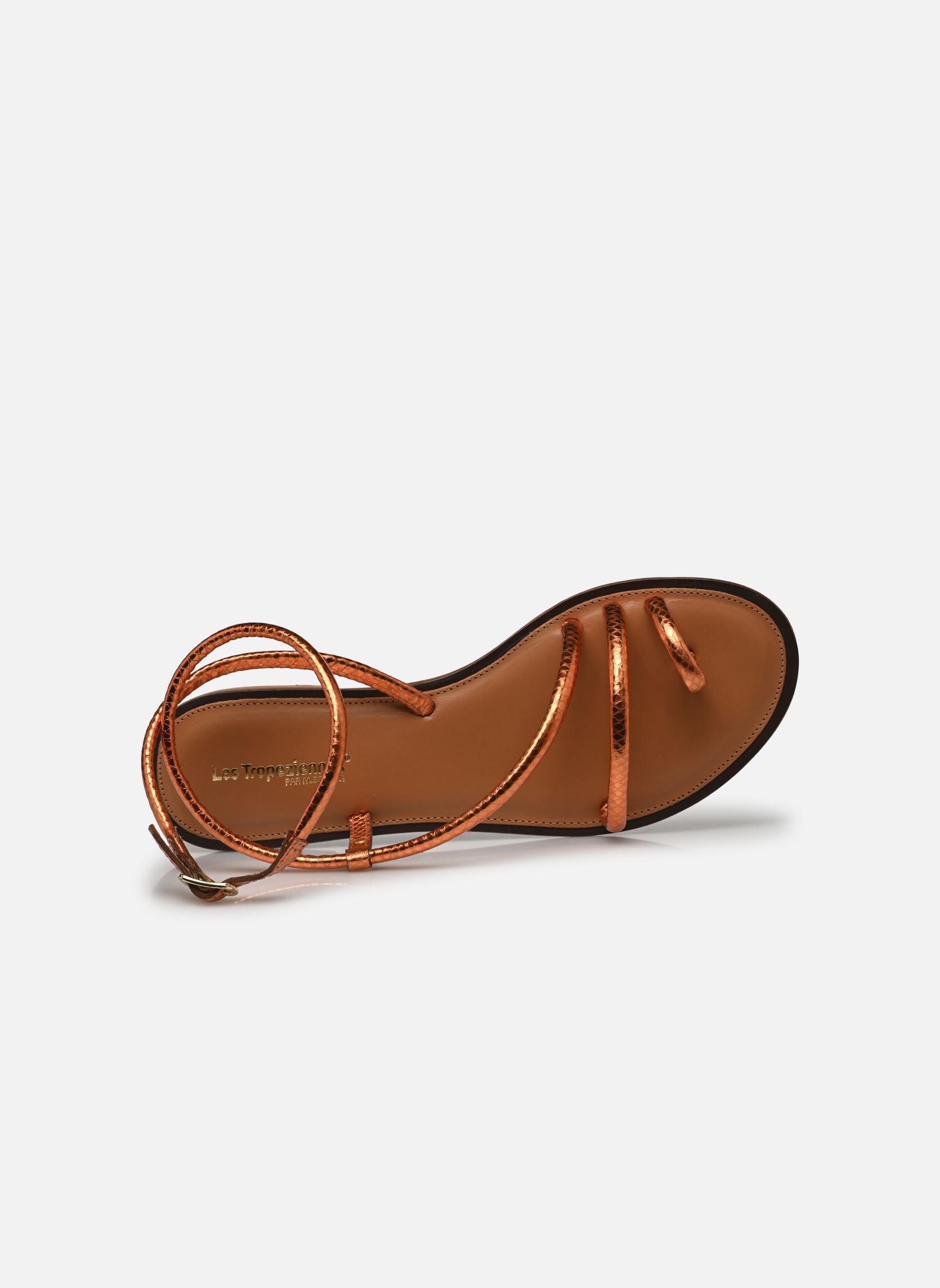 Sandales plates HATRIO femme orange Les Tropéziennes par M Belarbi Sandales plates HATRIO femme orange ORANGE METAL