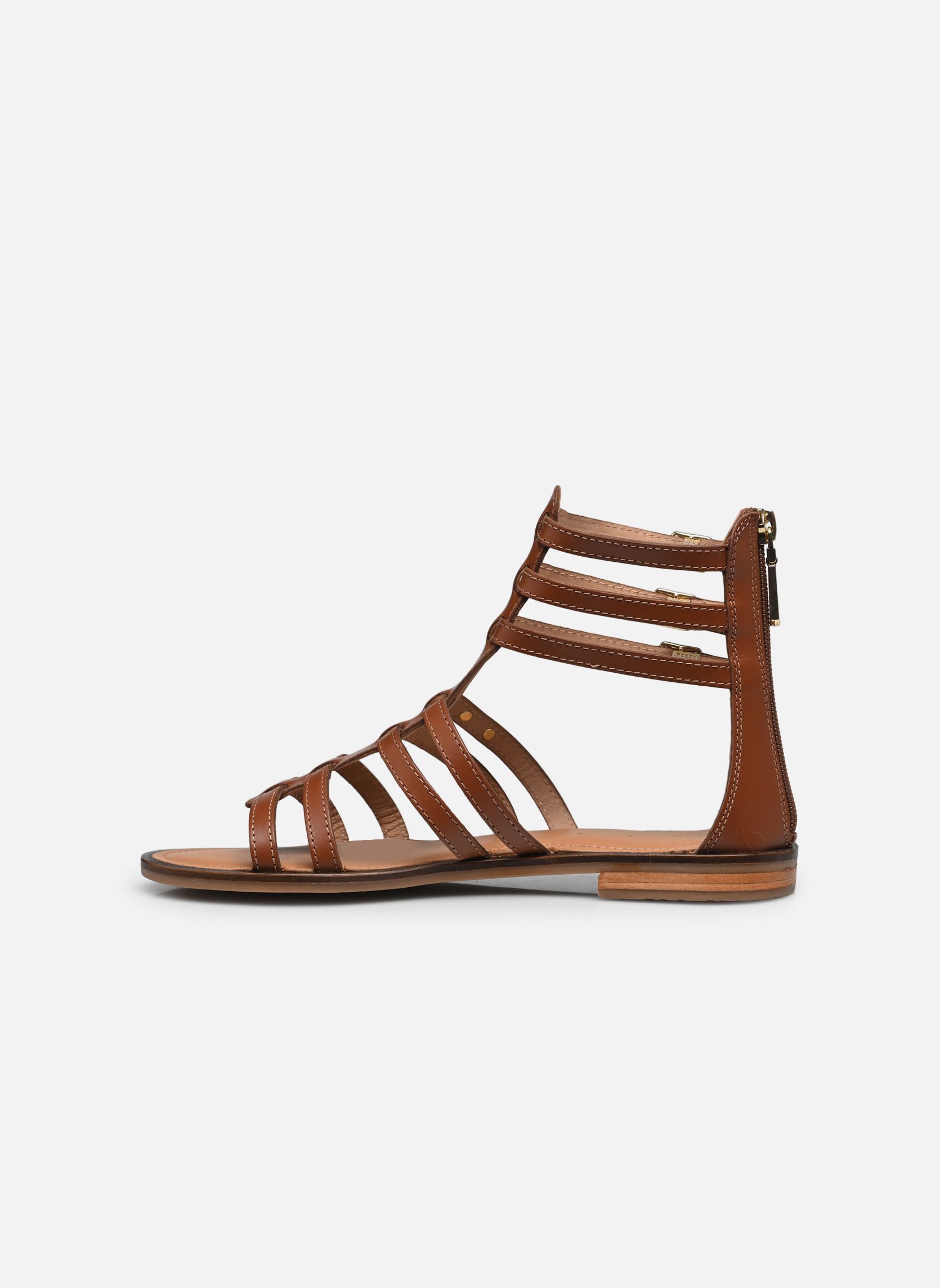 Sandales plates HACHILLE femme marron Les Tropéziennes par M Belarbi Sandales plates HACHILLE femme marron TAN