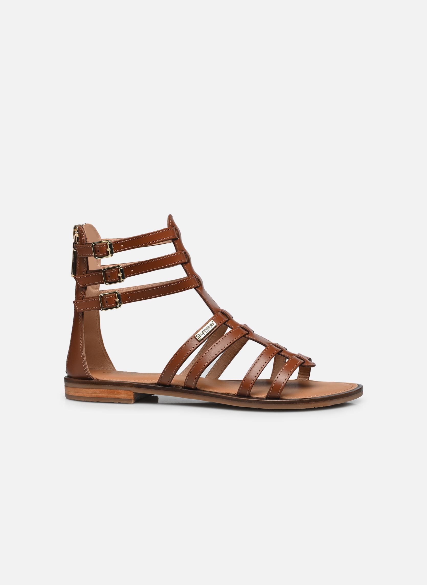Sandales plates HACHILLE femme marron Les Tropéziennes par M Belarbi Sandales plates HACHILLE femme marron TAN