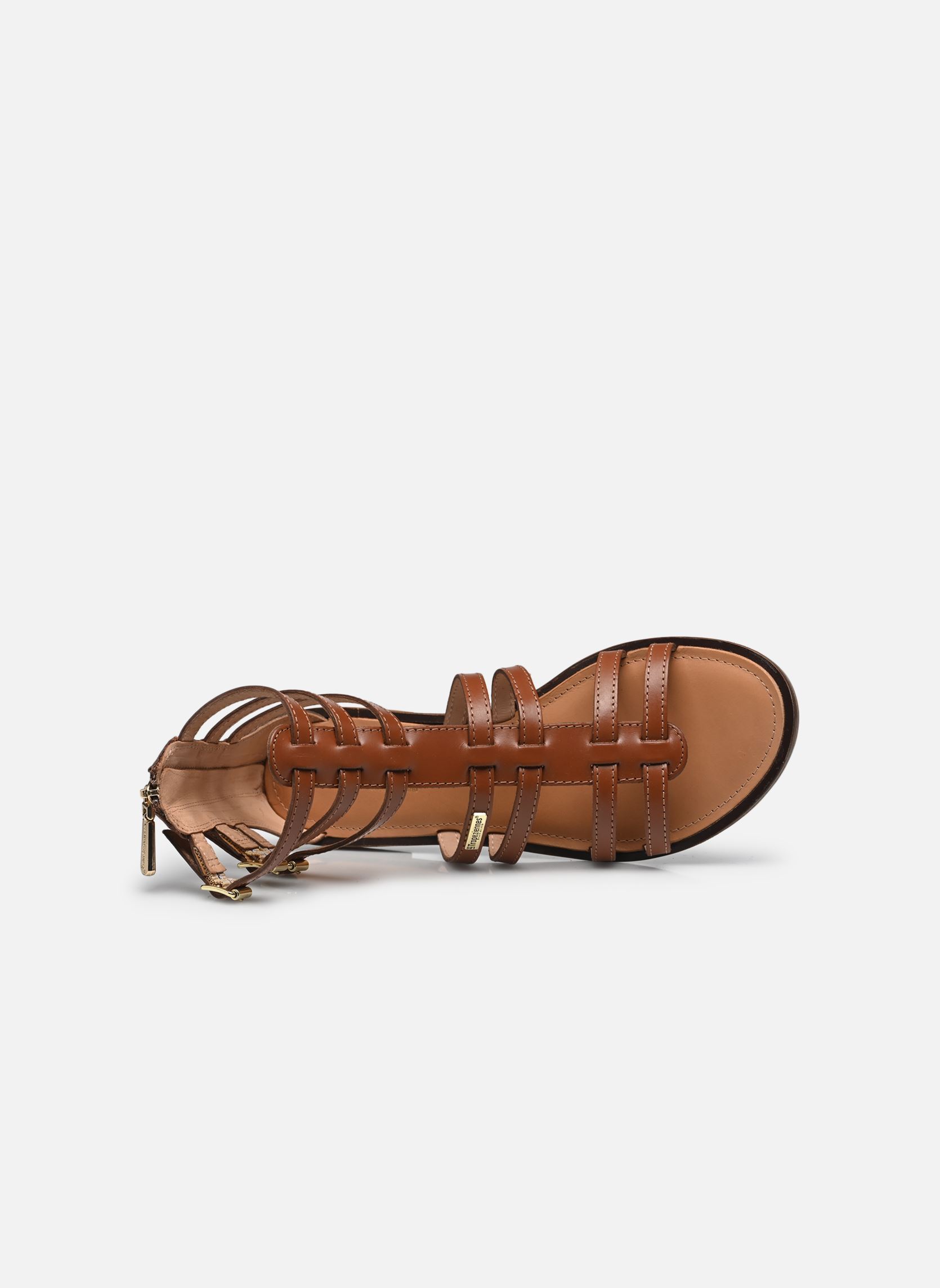 Sandales plates HACHILLE femme marron Les Tropéziennes par M Belarbi Sandales plates HACHILLE femme marron TAN