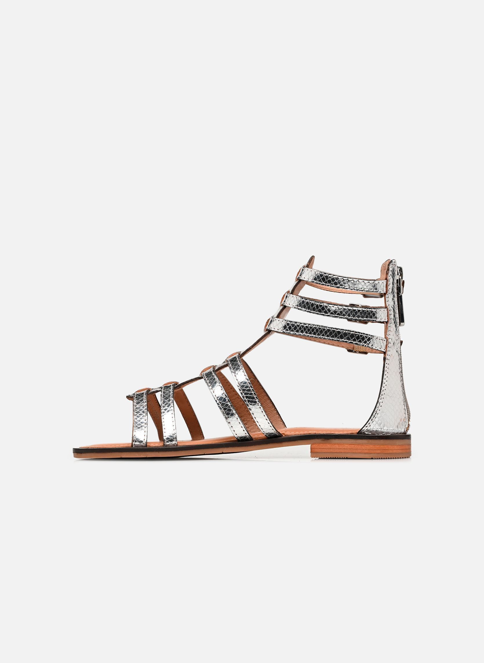 Flache Sandalen HACHILLE damen silber Les Tropéziennes par M Belarbi Flache Sandalen HACHILLE damen silber ARGENT