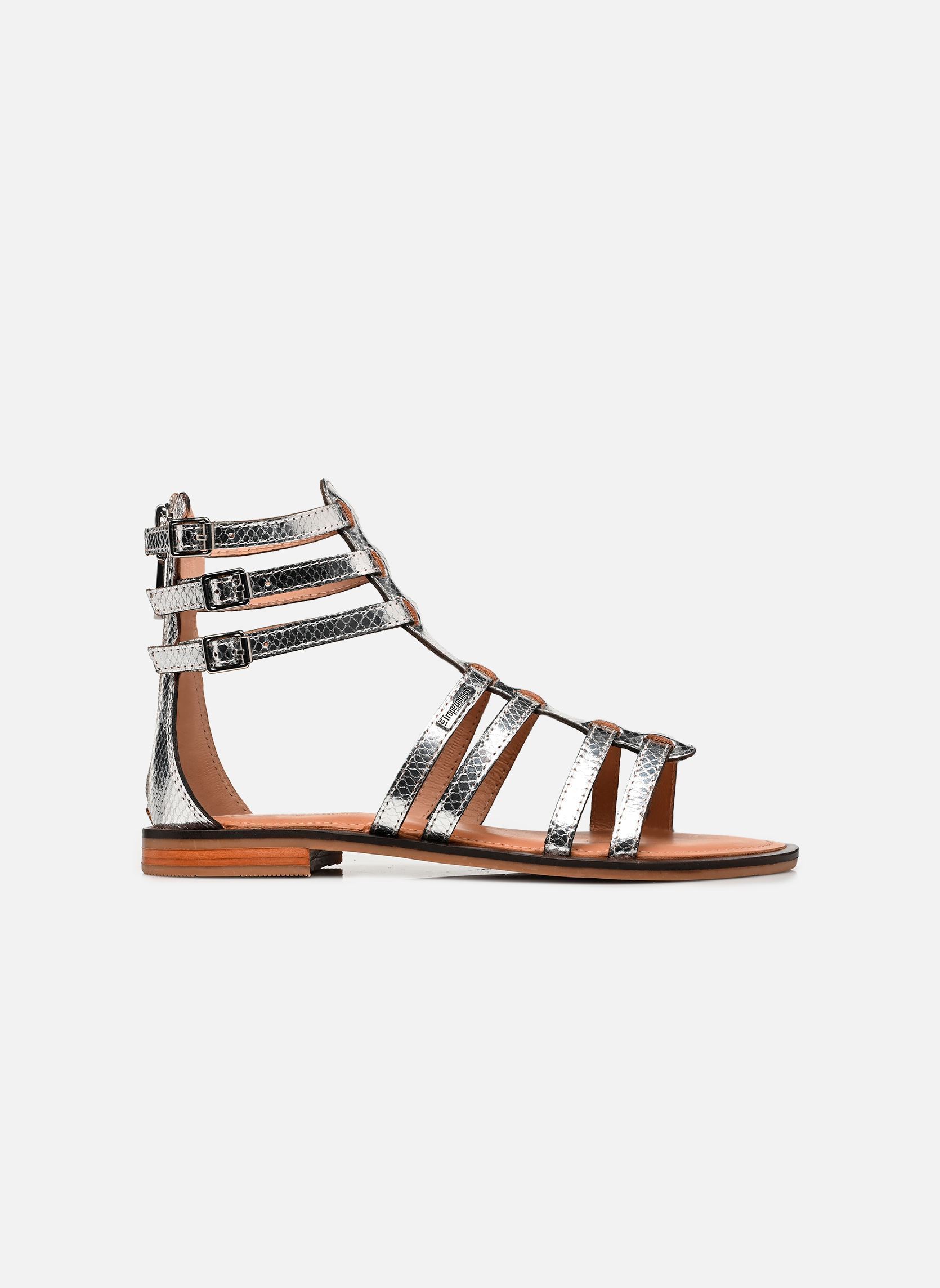 Flache Sandalen HACHILLE damen silber Les Tropéziennes par M Belarbi Flache Sandalen HACHILLE damen silber ARGENT