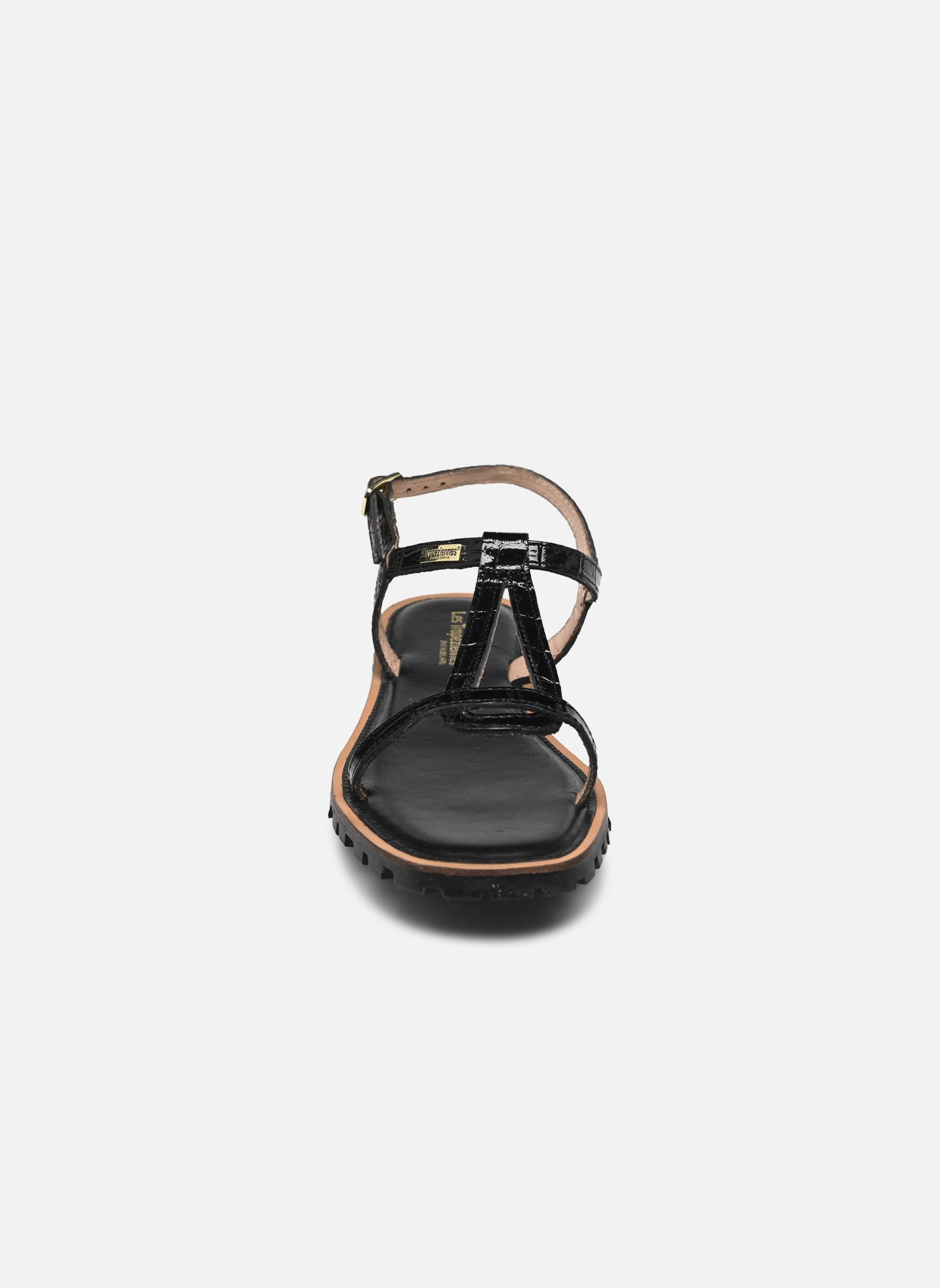 Sandalias planas HEXTAZ mujer negro Les Tropéziennes par M Belarbi Sandalias planas HEXTAZ mujer negro Noir