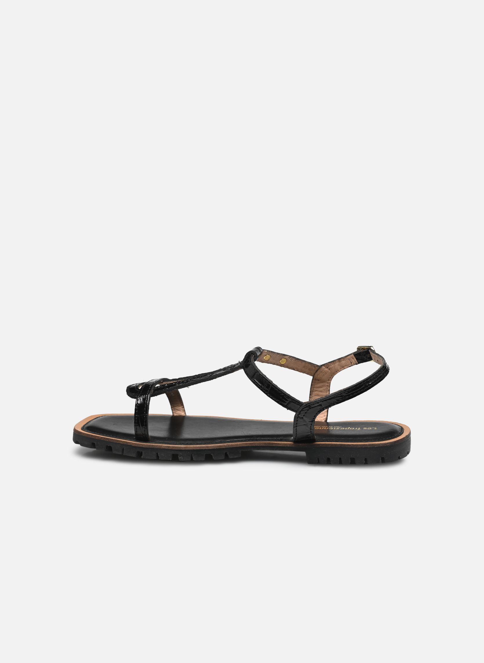 Sandalias planas HEXTAZ mujer negro Les Tropéziennes par M Belarbi Sandalias planas HEXTAZ mujer negro Noir