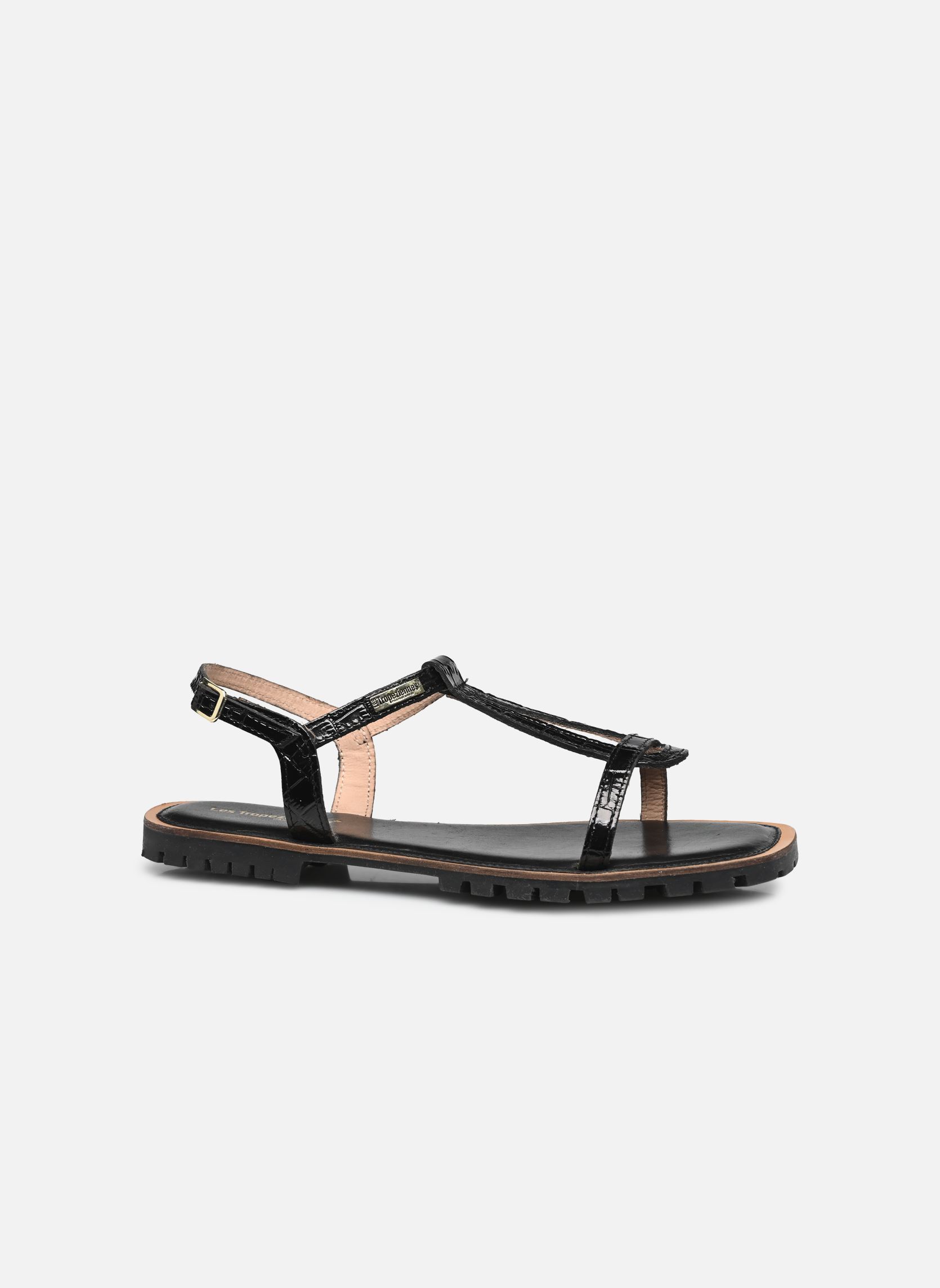 Sandalias planas HEXTAZ mujer negro Les Tropéziennes par M Belarbi Sandalias planas HEXTAZ mujer negro Noir