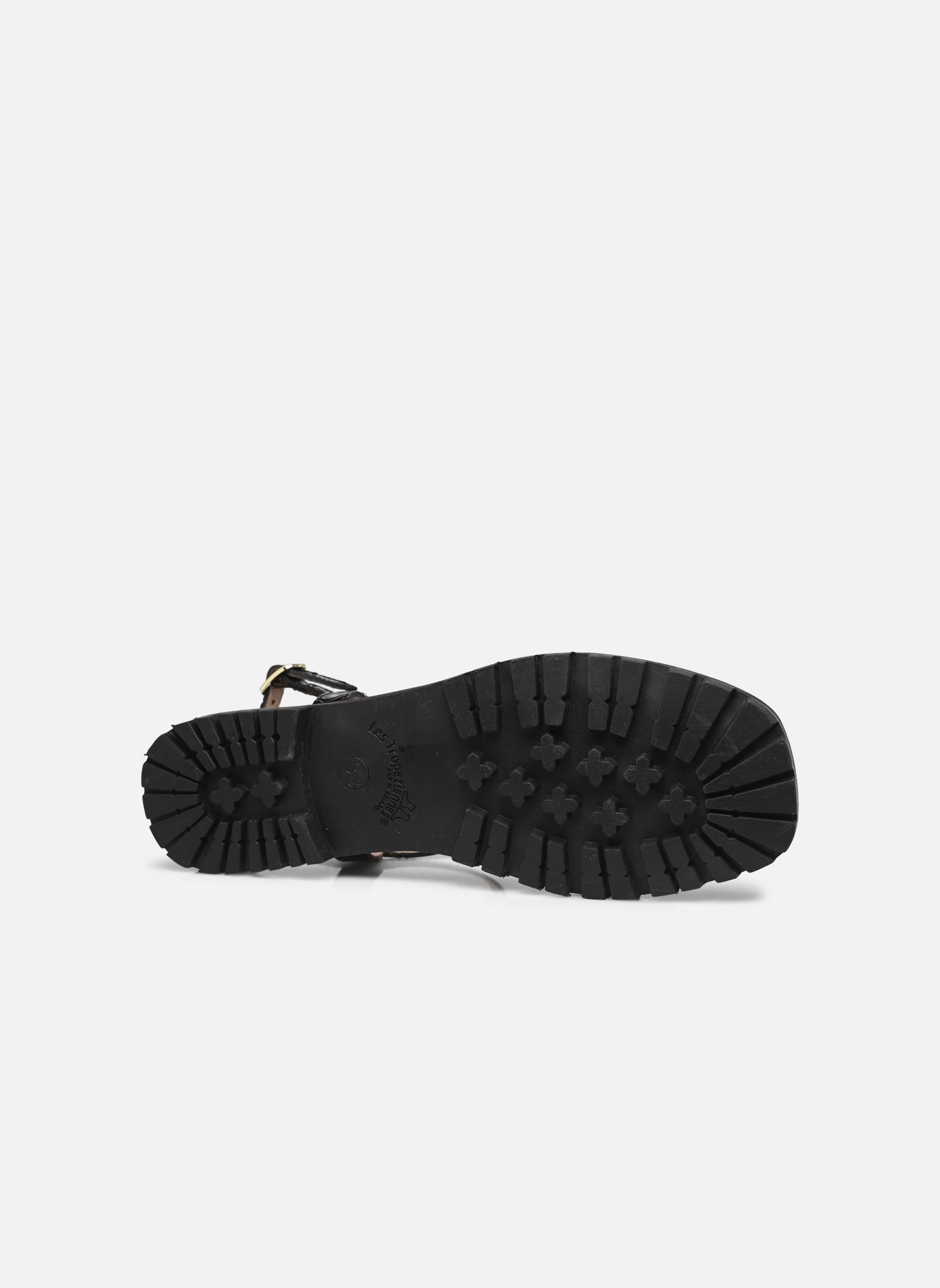 Sandalias planas HEXTAZ mujer negro Les Tropéziennes par M Belarbi Sandalias planas HEXTAZ mujer negro Noir
