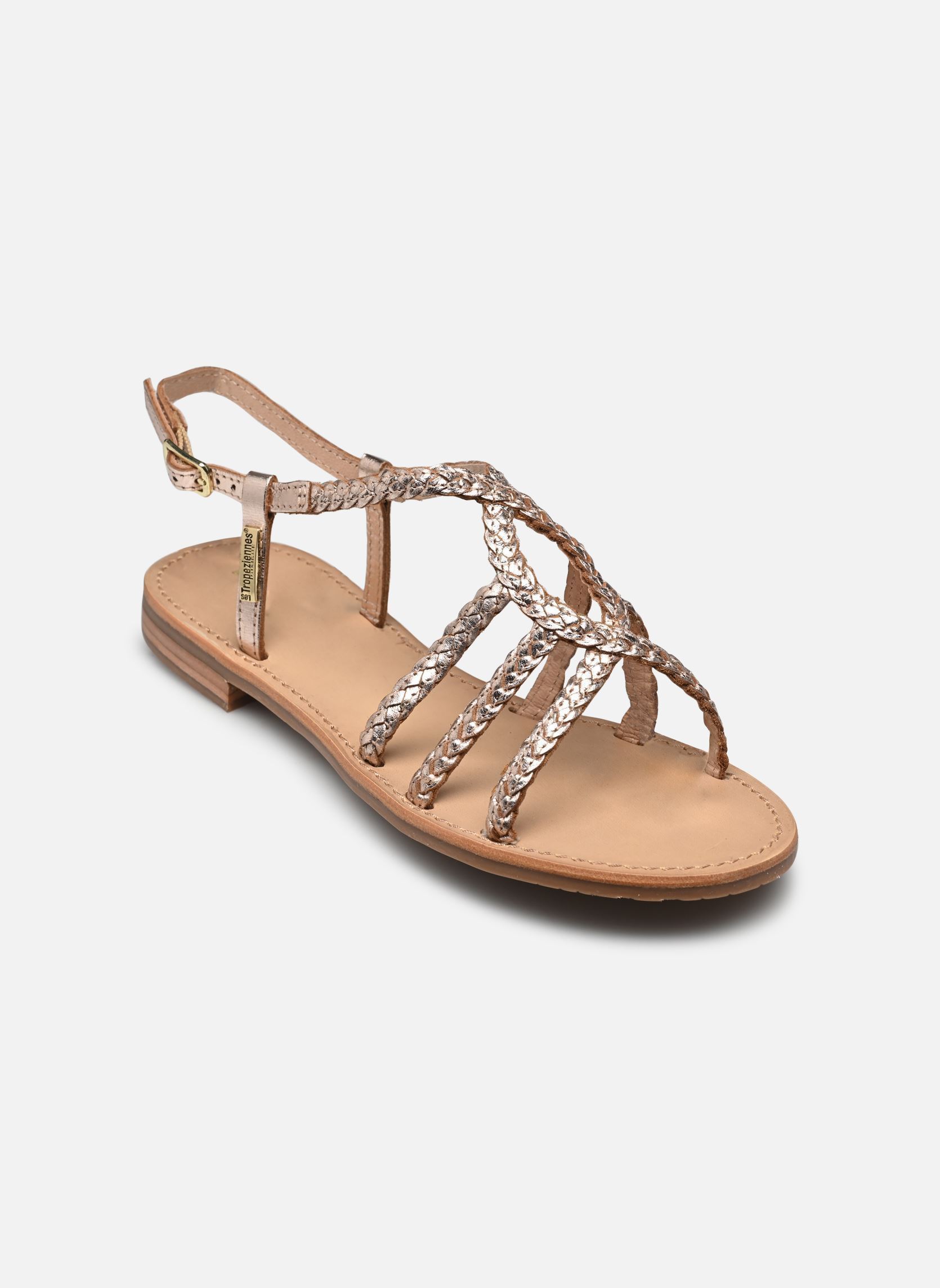 Platte sandalen HEMILTRES dames goud en brons Les Tropéziennes par M Belarbi Platte sandalen HEMILTRES dames goud en brons Or