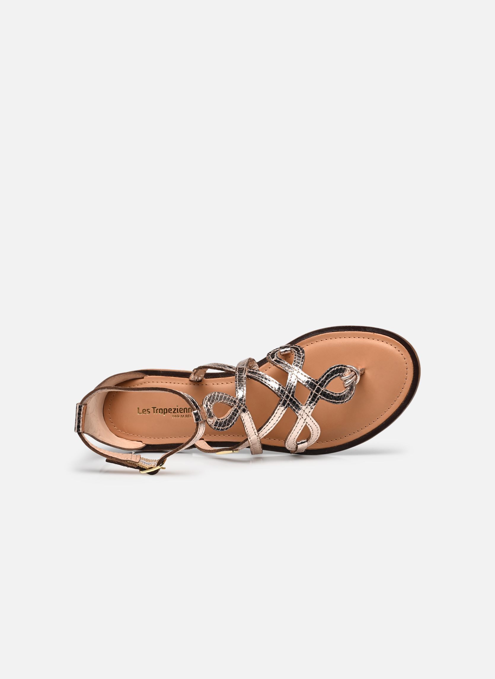 Platte sandalen HARABESQUE dames goud en brons Les Tropéziennes par M Belarbi Platte sandalen HARABESQUE dames goud en brons OR SERPENT