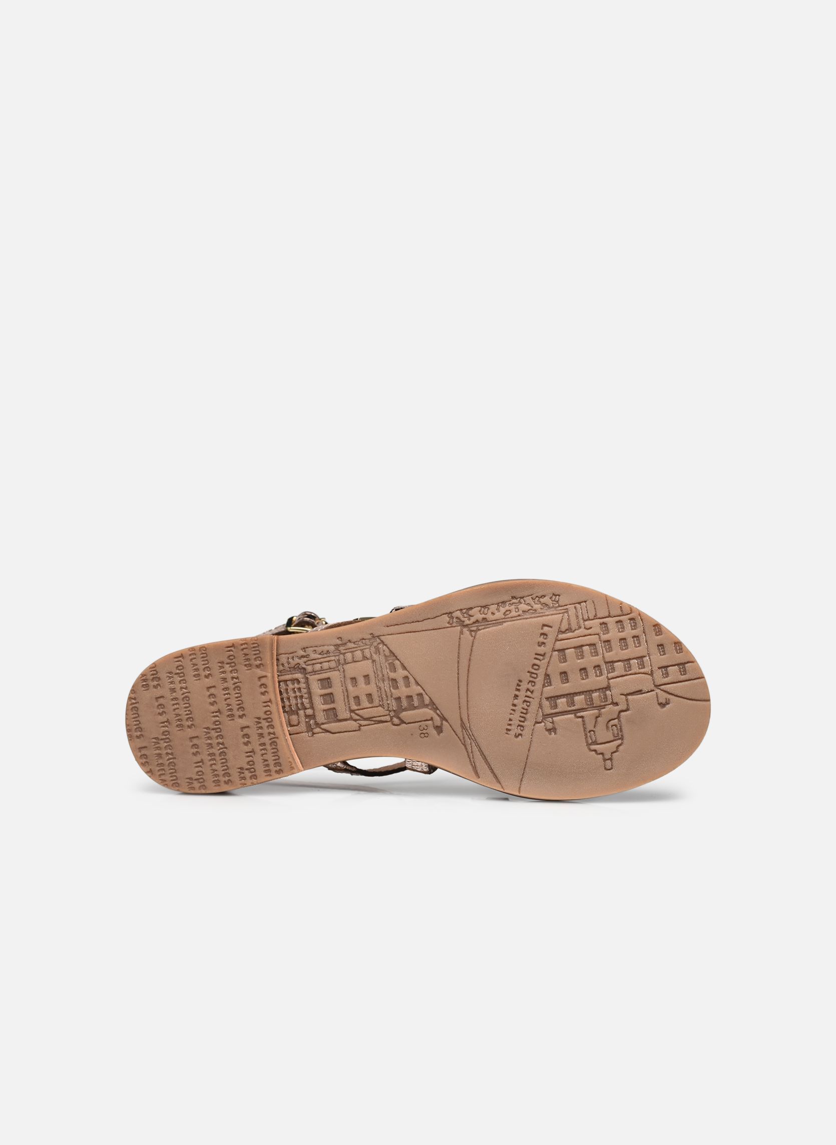 Platte sandalen HARABESQUE dames goud en brons Les Tropéziennes par M Belarbi Platte sandalen HARABESQUE dames goud en brons OR SERPENT