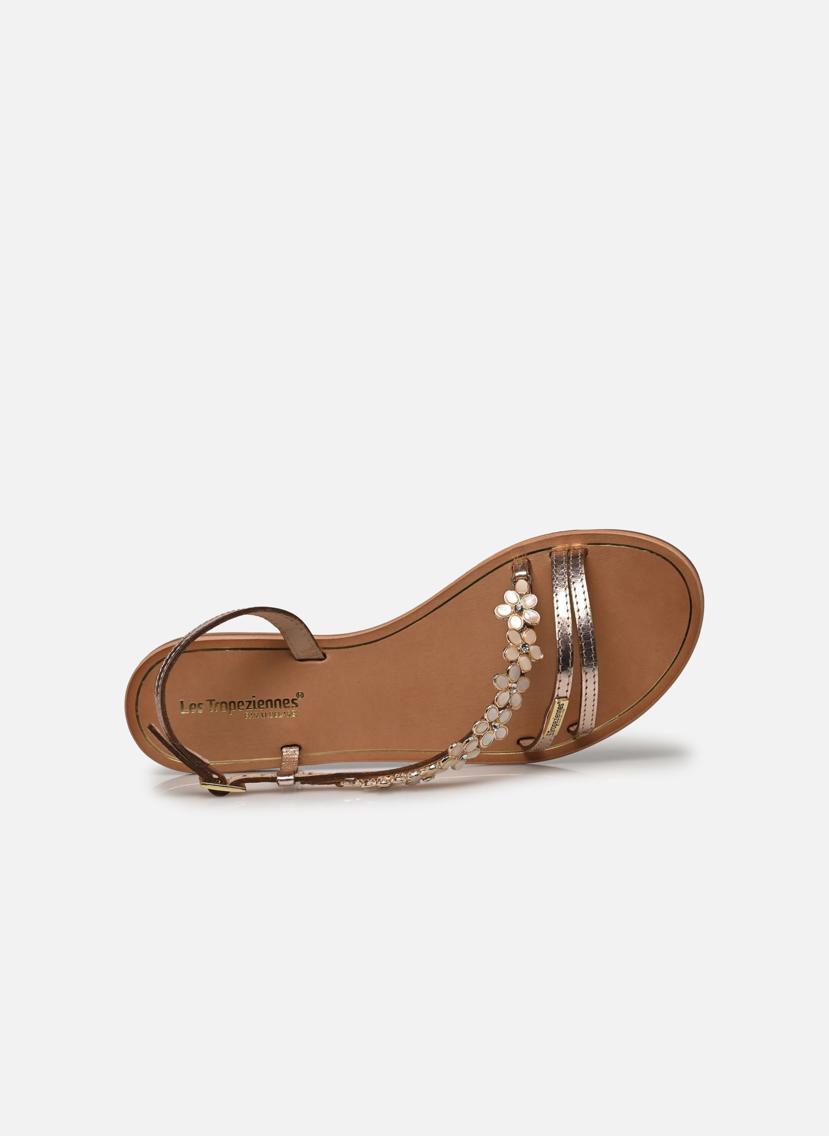 Platte sandalen HOFELLA dames goud en brons Les Tropéziennes par M Belarbi Platte sandalen HOFELLA dames goud en brons OR