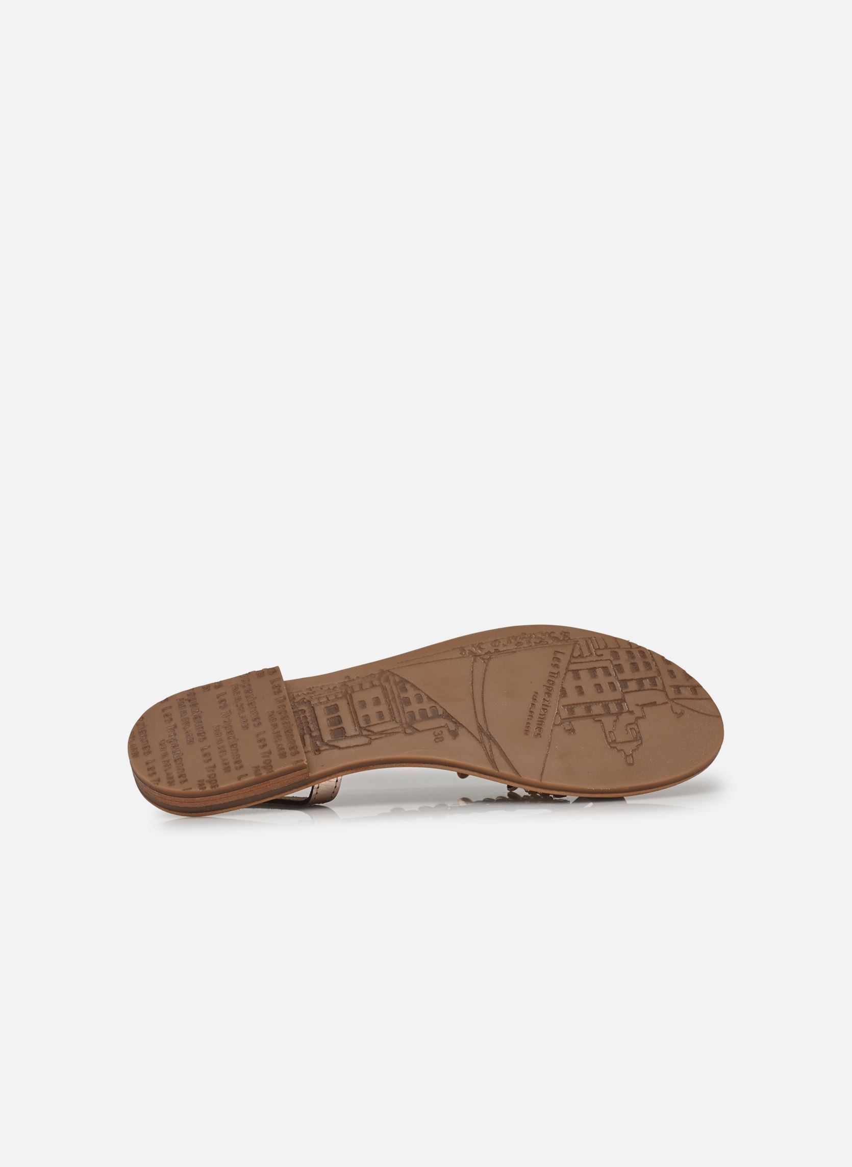 Platte sandalen HOFELLA dames goud en brons Les Tropéziennes par M Belarbi Platte sandalen HOFELLA dames goud en brons OR