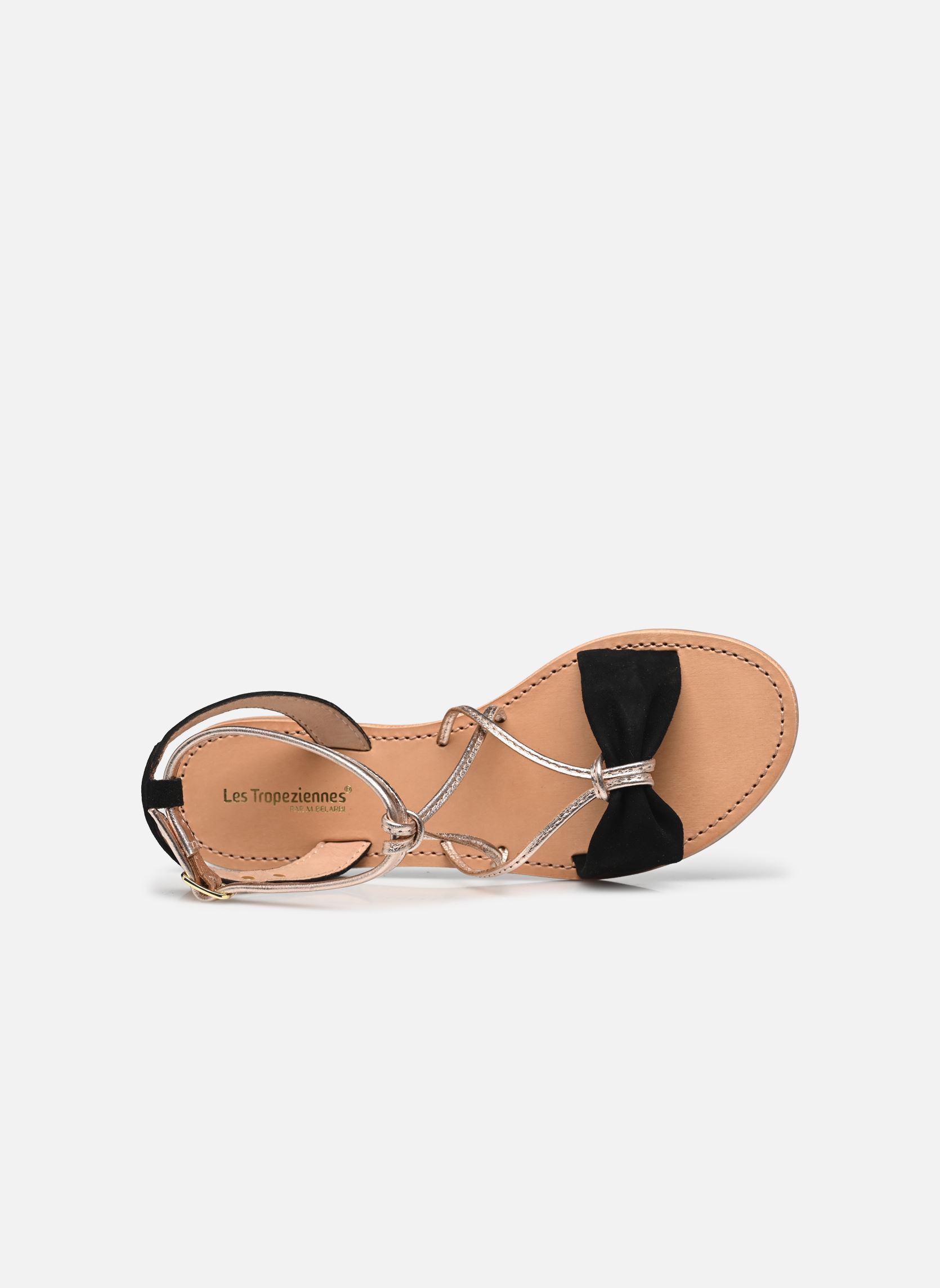 Sandali piatti HIROMAK SUEDE donna nero Les Tropéziennes par M Belarbi Sandali piatti HIROMAK SUEDE donna nero Noir-or