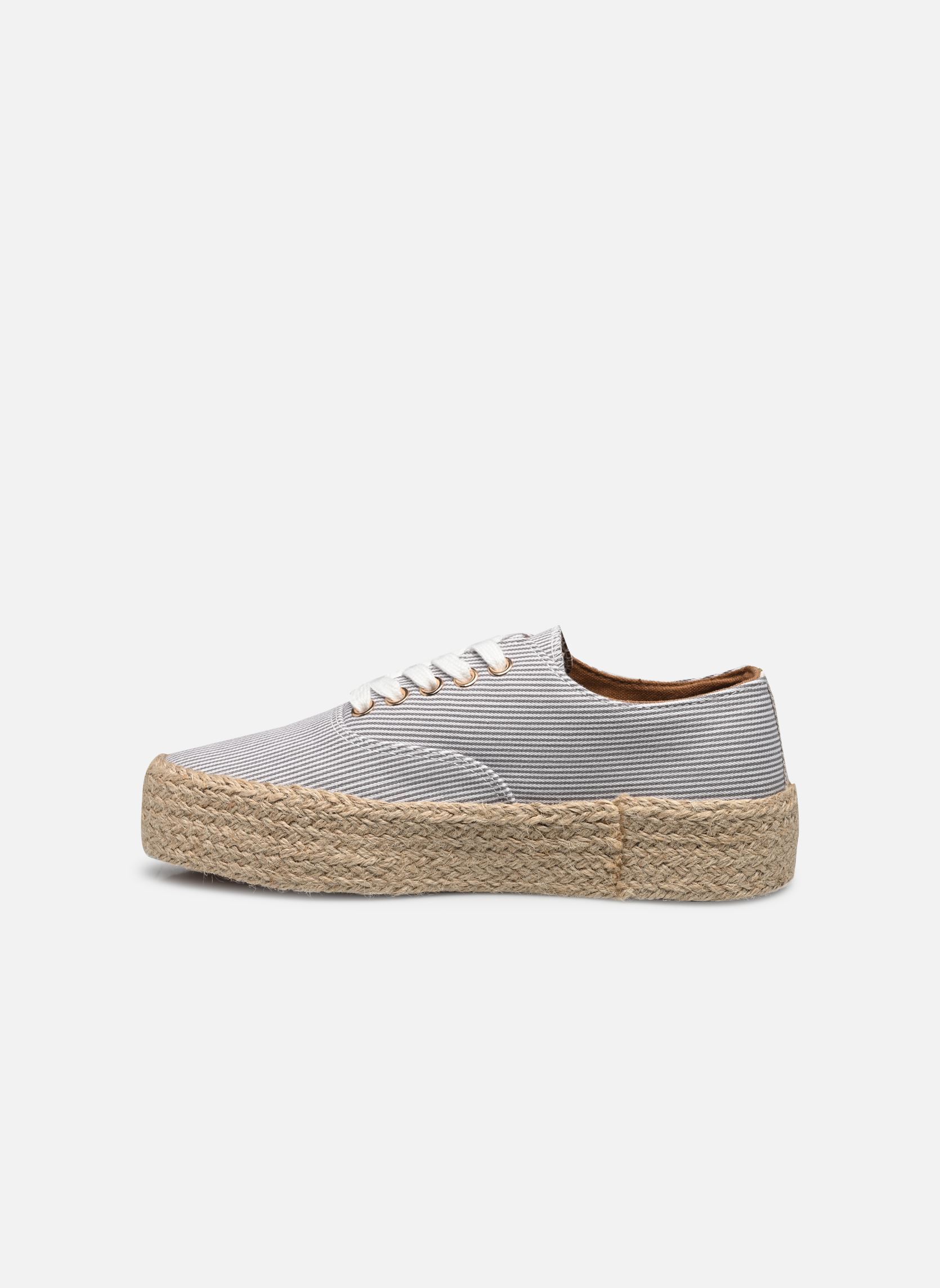 Leinen-Sneaker COSMIC PRINT damen beige Les Tropéziennes par M Belarbi Leinen-Sneaker COSMIC PRINT damen beige BEIGE RAYURES F
