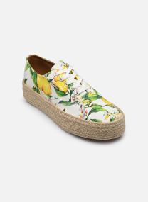Leinen-Sneaker COSMIC PRINT damen weiß