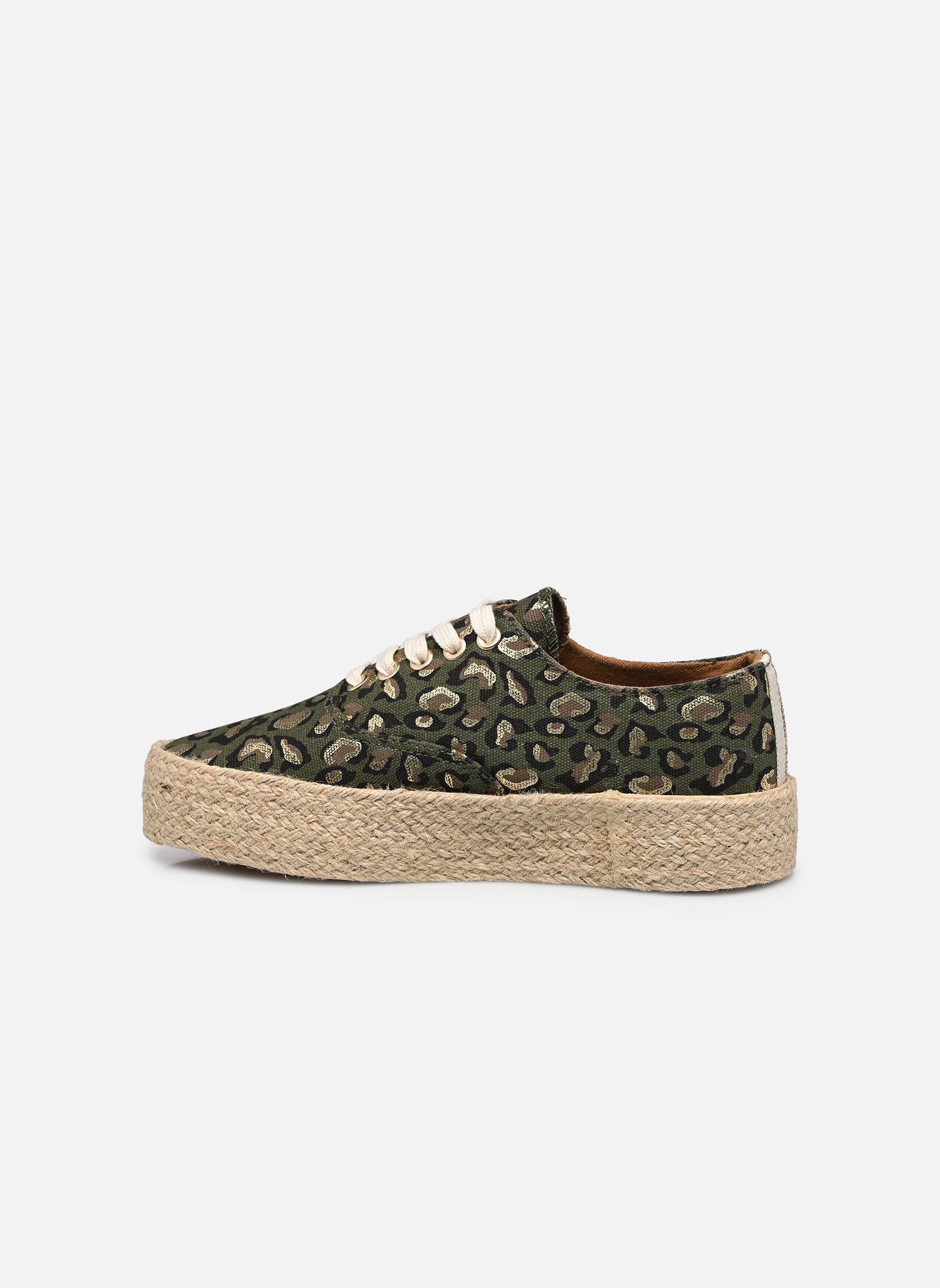 Leinen-Sneaker COSMIC PRINT damen grün Les Tropéziennes par M Belarbi Leinen-Sneaker COSMIC PRINT damen grün KAKI-LEOPARD