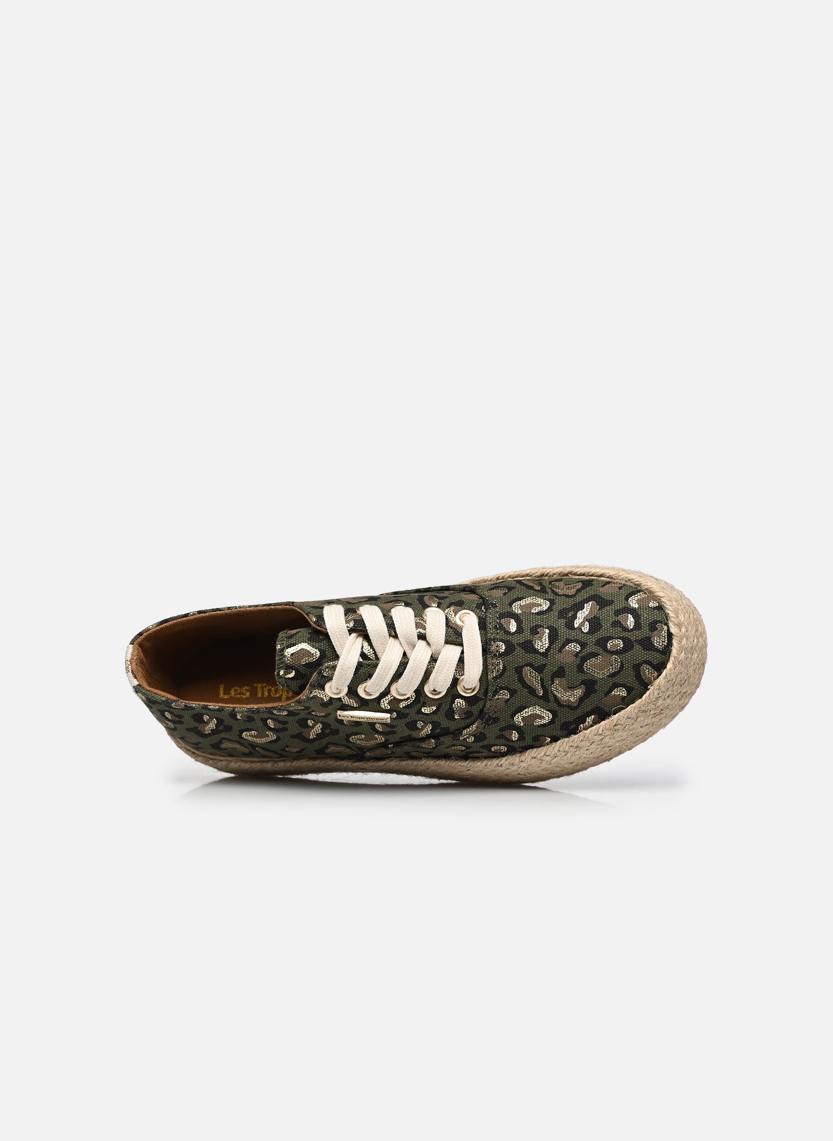 Leinen-Sneaker COSMIC PRINT damen grün Les Tropéziennes par M Belarbi Leinen-Sneaker COSMIC PRINT damen grün KAKI-LEOPARD