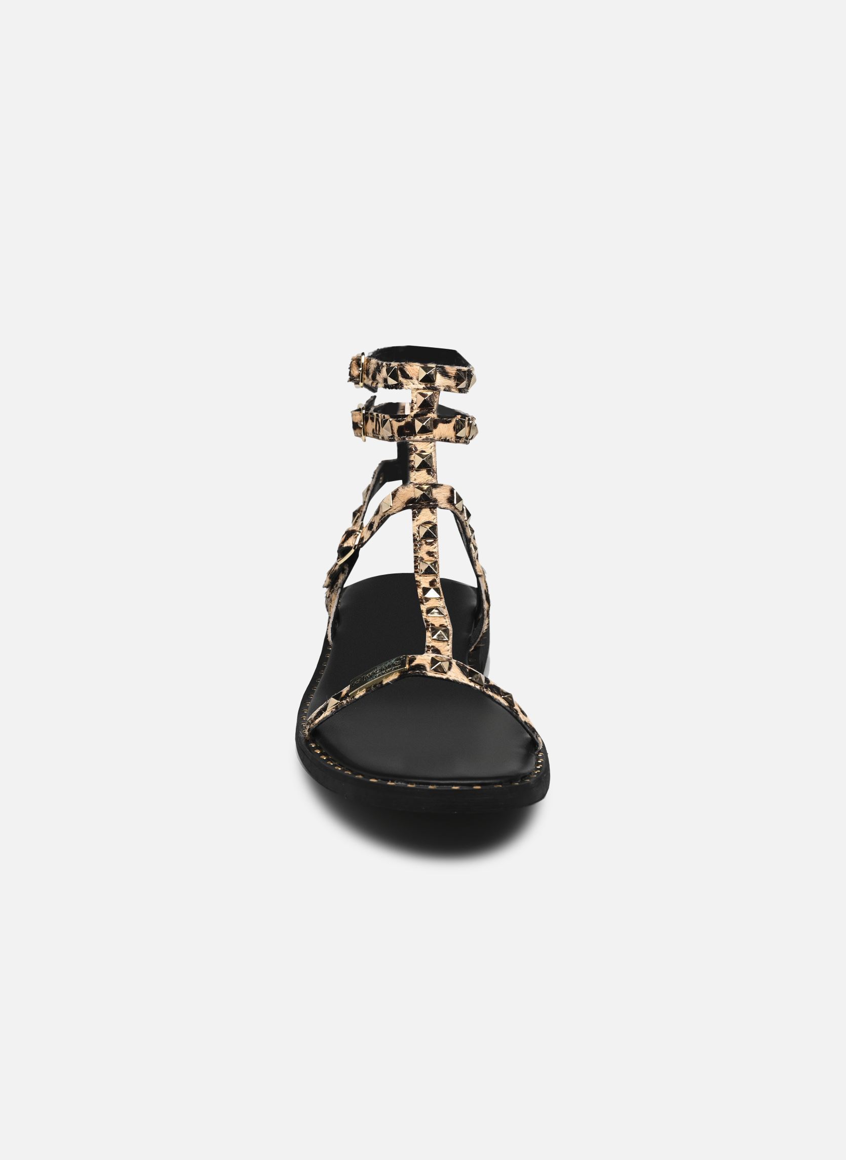 Sandales plates CORALIE LEO femme beige Les Tropéziennes par M Belarbi Sandales plates CORALIE LEO femme beige LEOPARD