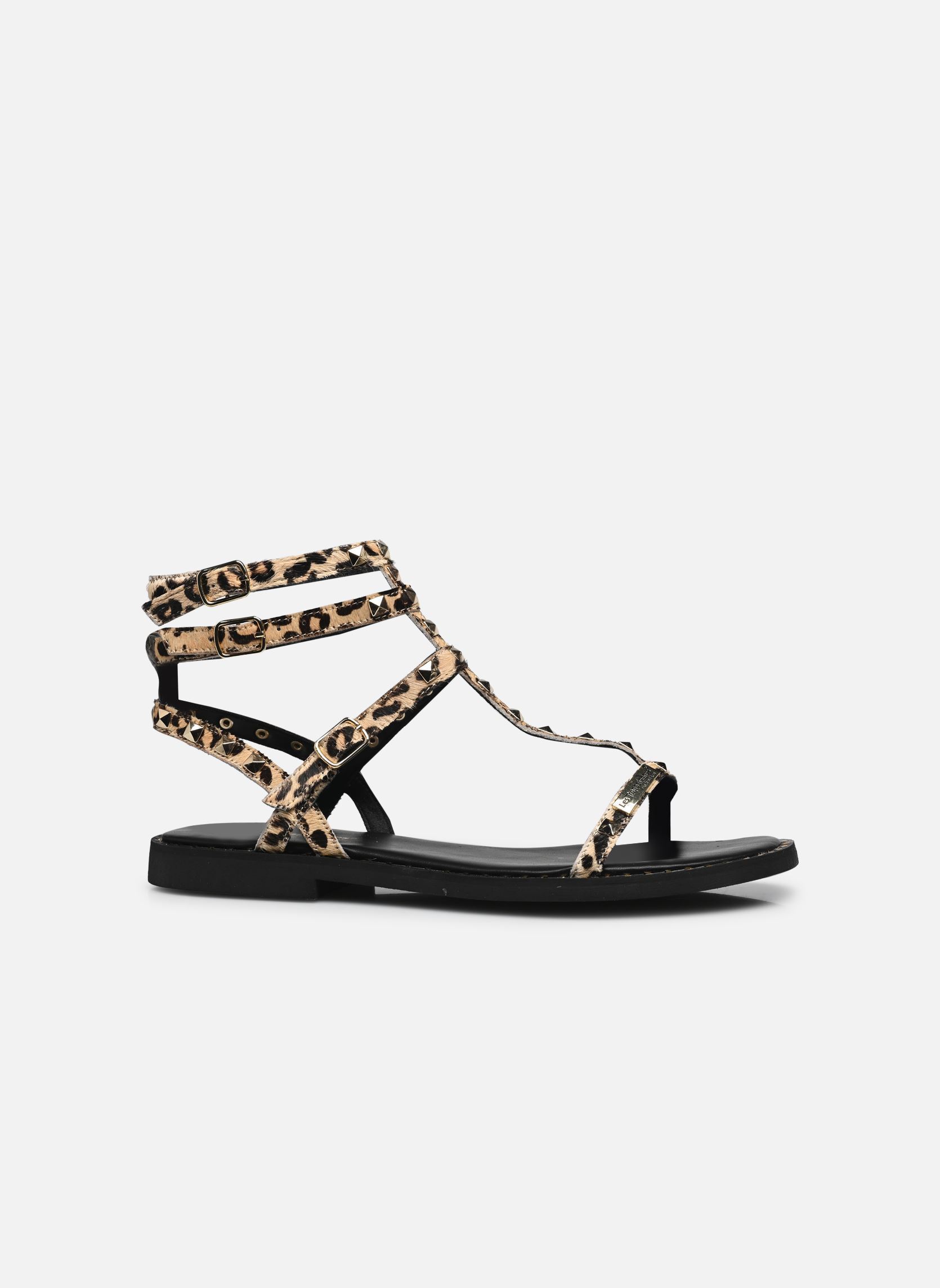 Sandales plates CORALIE LEO femme beige Les Tropéziennes par M Belarbi Sandales plates CORALIE LEO femme beige LEOPARD
